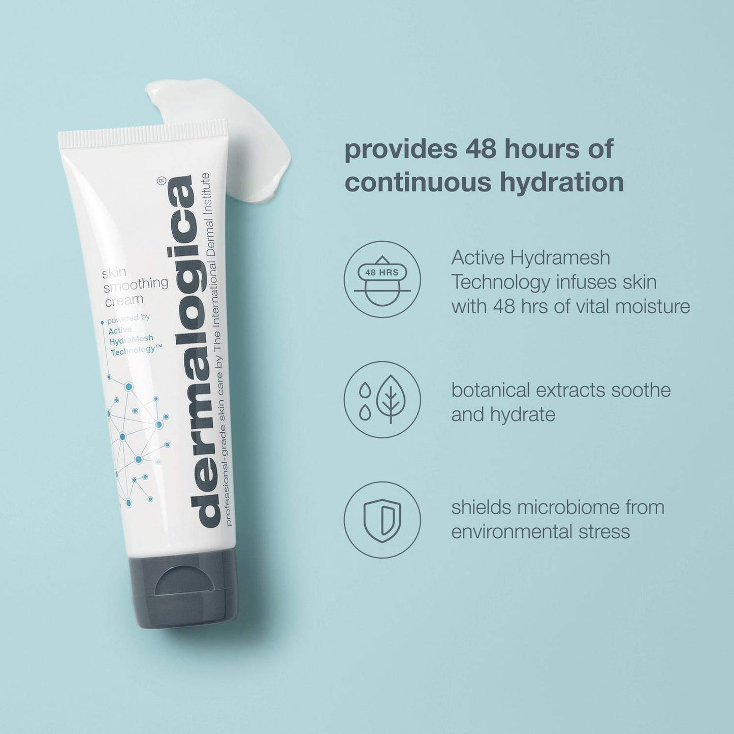 Dermalogica Skin Smoothing Cream with Vitamin C & Vitamin E - 48 Hours of Continuous Hydration, Antioxidant-rich Formula with Grape Seed Extract, Combats Dryness and Dehydration, All Skin Types, 100ml