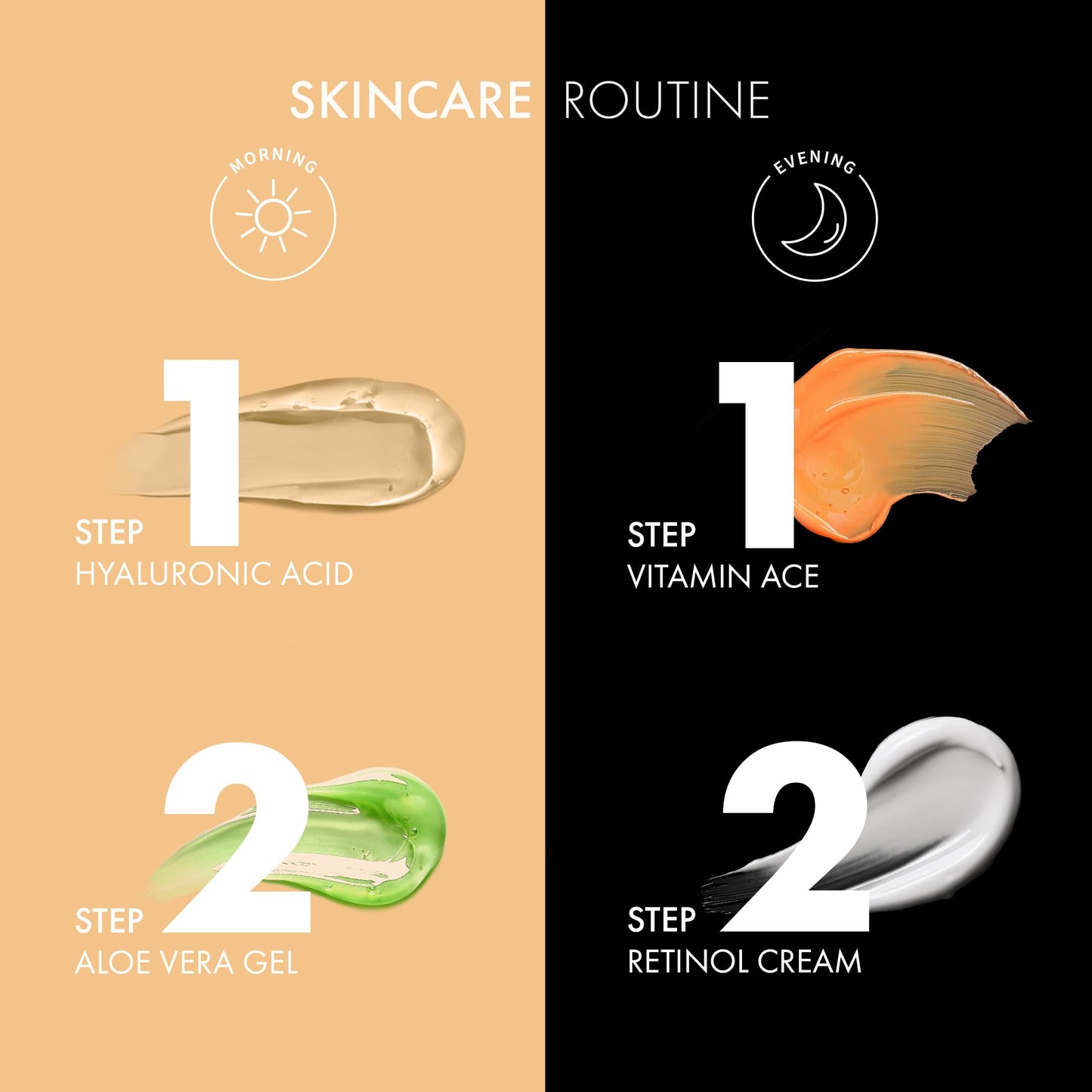 Satin Naturel Gift Set Women with Hyaluronic Acid Serum for Face + Vitamin C Serum + Aloe Vera Gel + Argan Oil + Moisturiser 5x30ml, Luxury Gifts for Women - Gift for Her - Gift Box