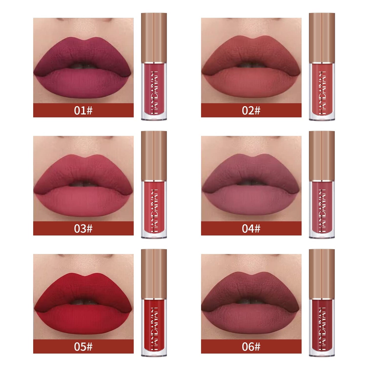 12 Colors Nude Liquid Lipstick Makeup Set Velvet Matte Long-Lasting Waterproof Non-Stick Cup Not Fade Pink Lip Gloss Red Lipstick Makeup Set Gift Kit For Women (Set B)