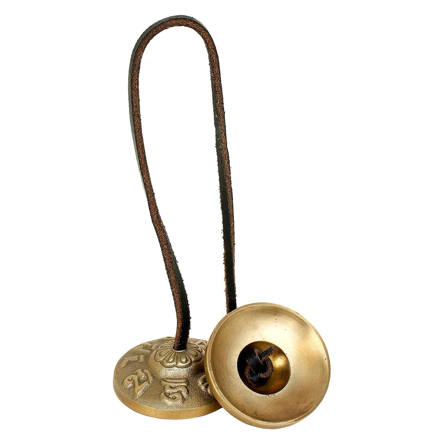 Ajuny Tibetan Tingsha Cymbals Bells Buddhist Meditation Yoga Bell Small OM Mane Padme Hum Symbols Embossed Manjira Great Gifts