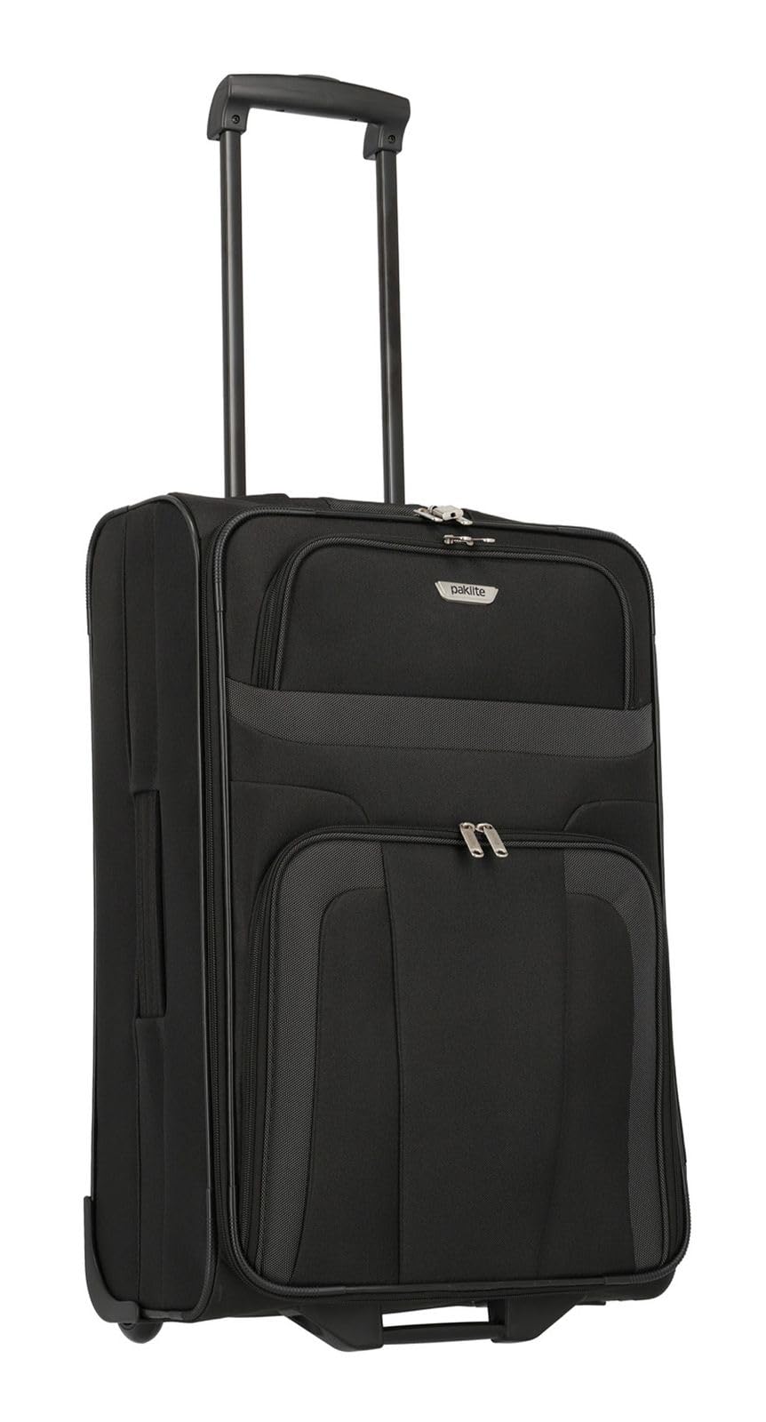paklite travel suitcase with 2 wheels, medium-sized trolley, ORLANDO, soft travel luggage bag with wheels in timeless design, 63 cm, 58 liters
