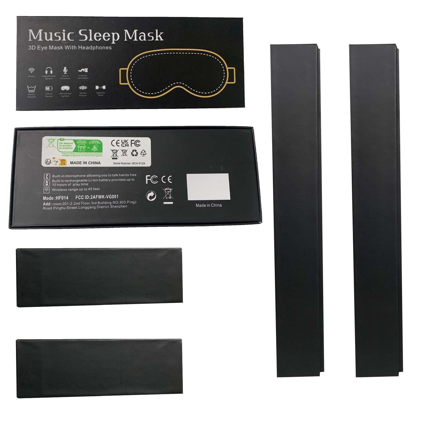 Bluetooth Sleep Mask with Removable 3D Contoured, Music Eye Mask for Sleep, Sleeping Headphones with Ultra-Thin Stereo Speakers for Side Sleepers, Perfect Tech Gifts