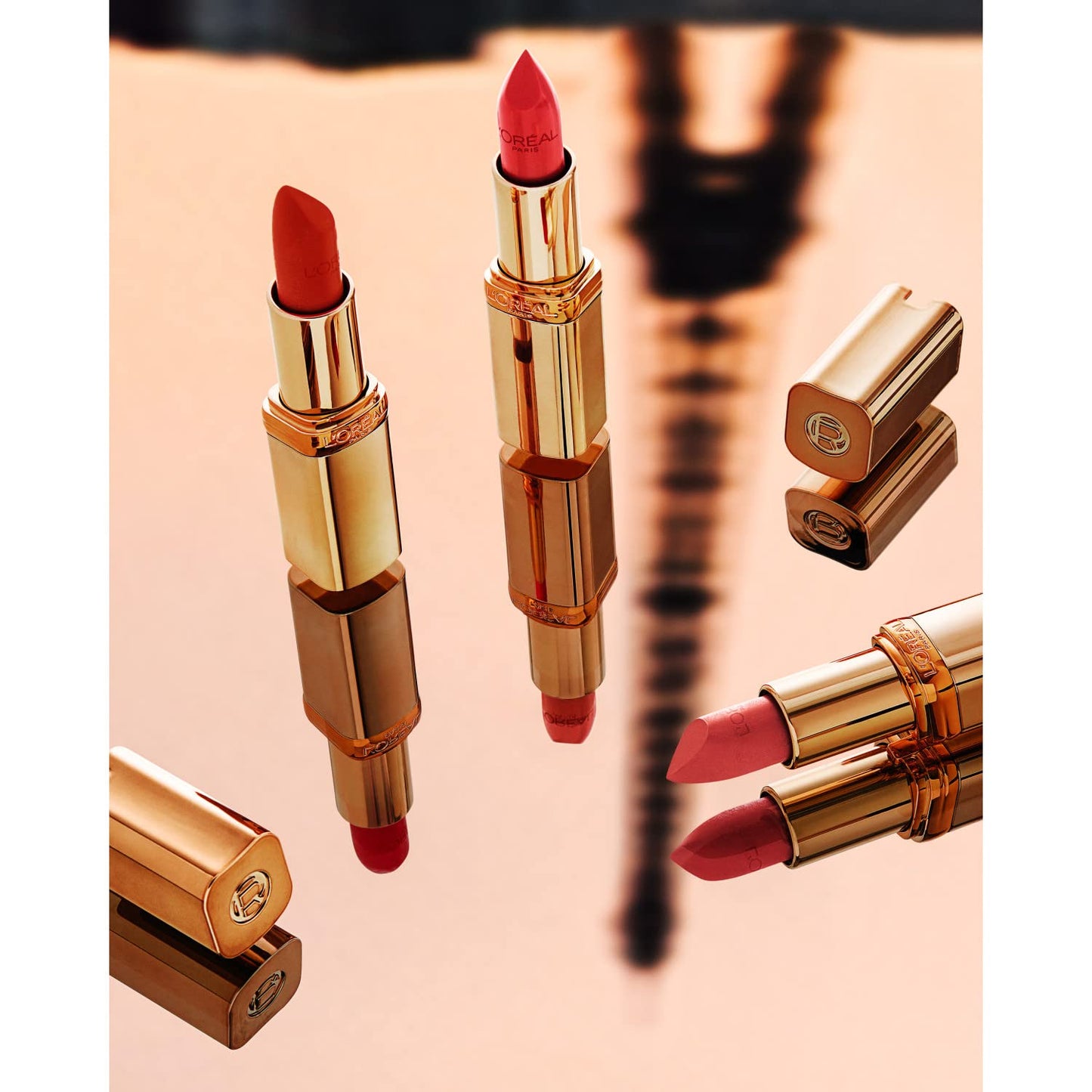 L'Oréal Paris Color Riche Satin Smooth Lipstick, Moisturising Pure Pigment Lip Colour, With Omega 3 & Vitamin E, 107 Seine Sunset
