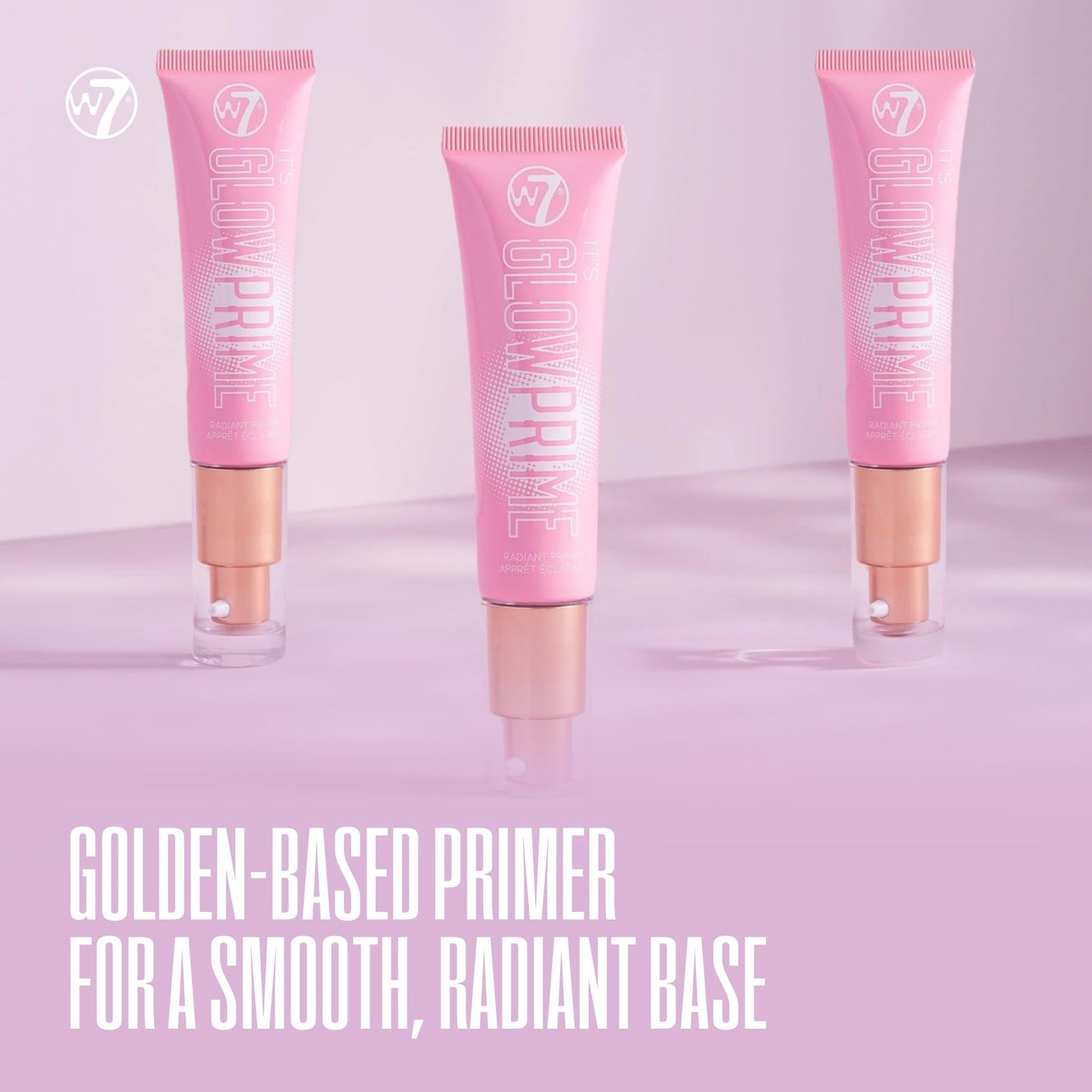 W7 The Fixer Glow Set - Makeup Primer & Setting Spray Duo for Radiant, Dewy Finish - Golden Sheer Coverage, Lightweight & Non-Sticky