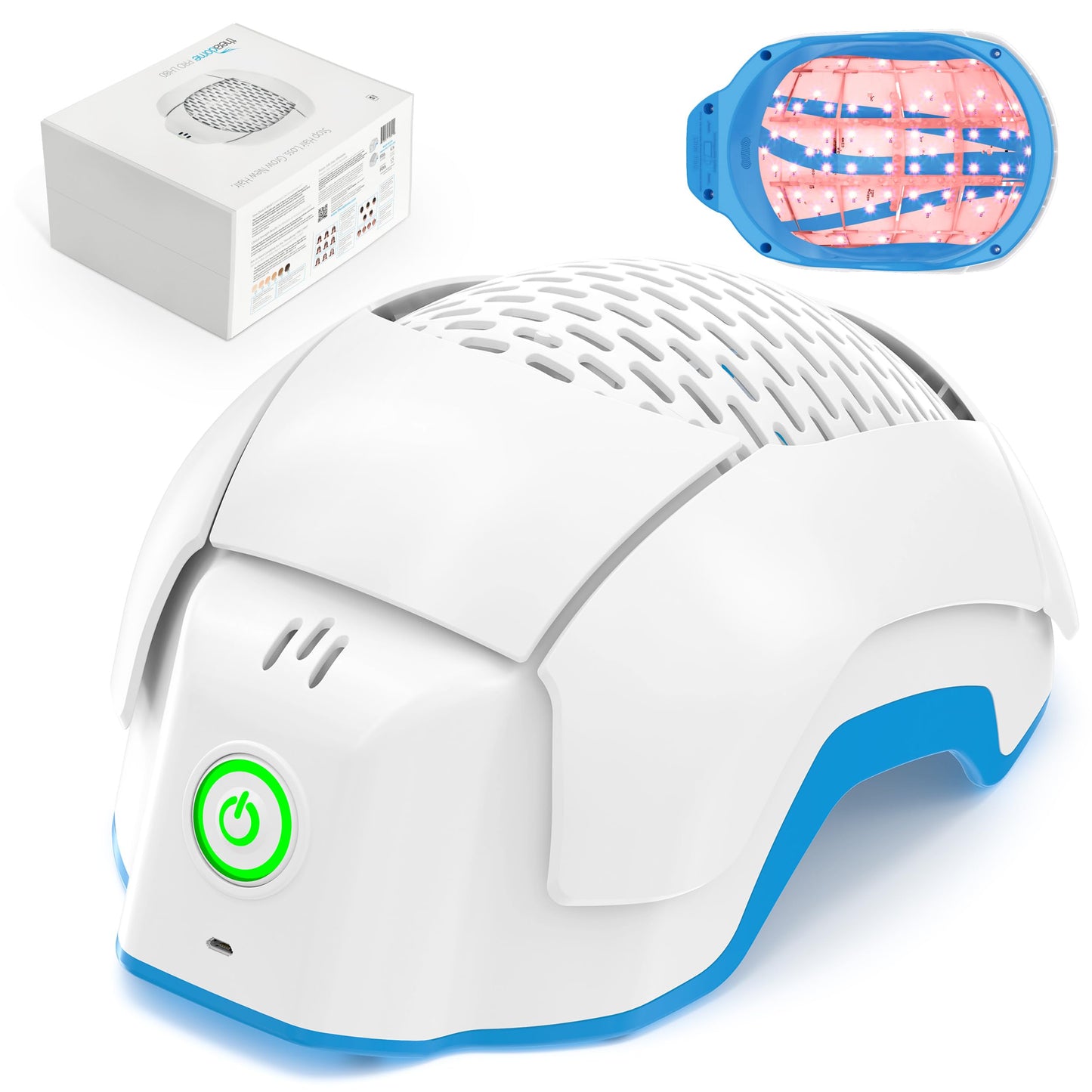 Theradome PRO LH80 Laser Helmet for Hair Loss Treatments in Men and Women. (LH80 PRO), White