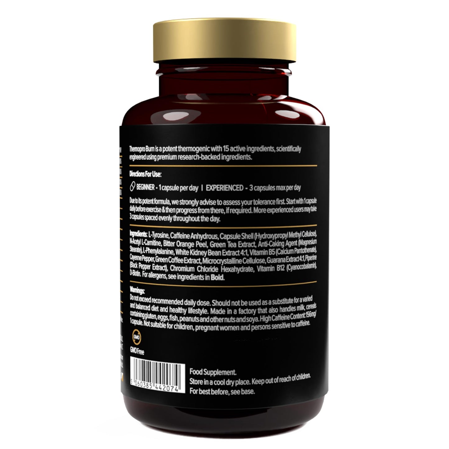 Protein Works - Thermopro Burn Tablets | Preworkout Supplement With Caffeine | Reduces Tiredness & Fatigue | 45 Capsules
