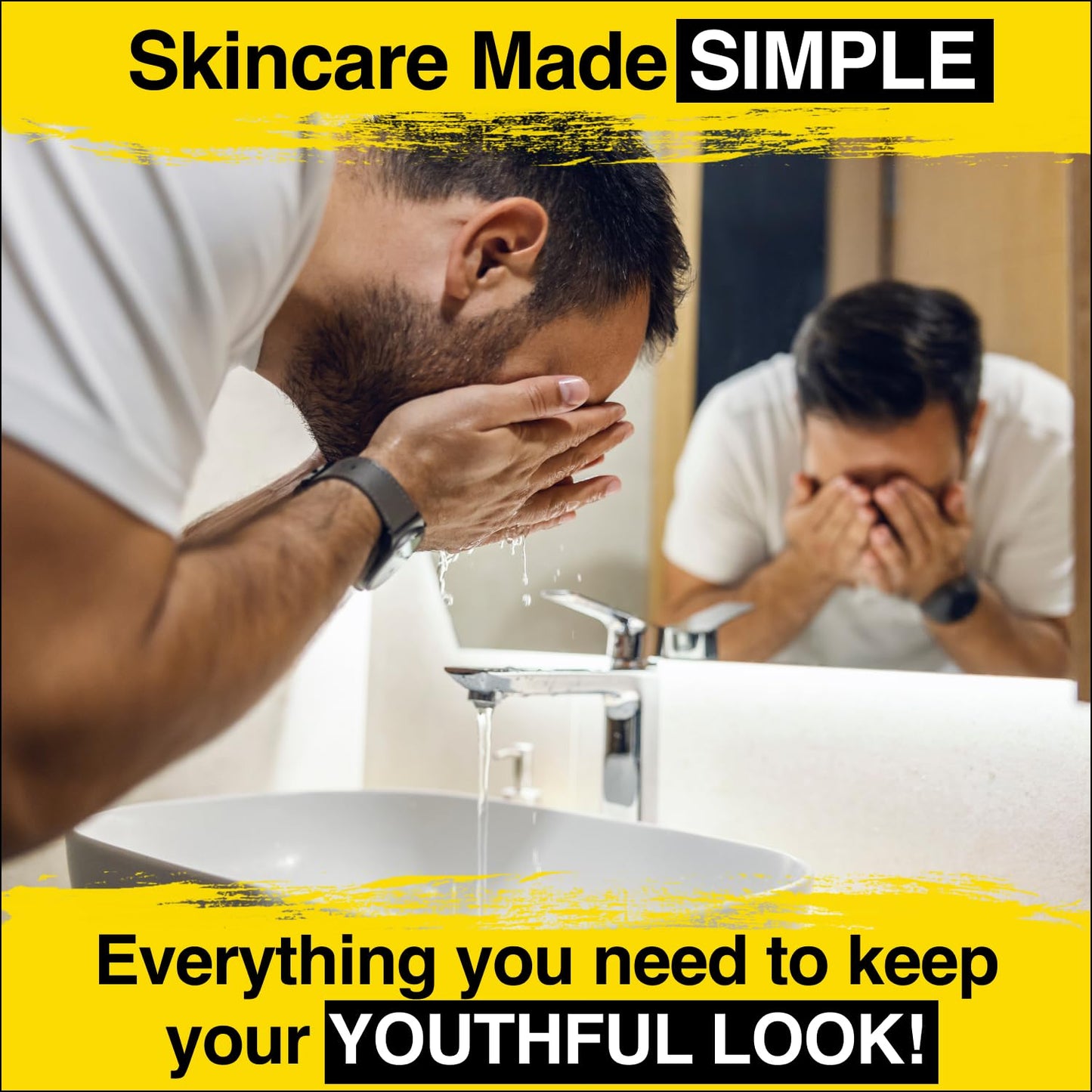 Lumin - Dynamic Duo - Skin Care kit for Men - Includes: Charcoal Face Wash Daily Detox & Daily Face Moisturiser,Suitable for all skin types, Daily Use, Two Month Supply