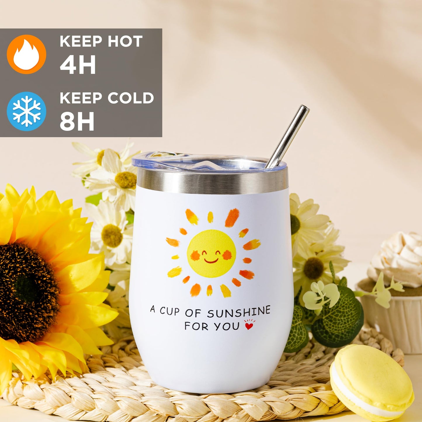 Sunflower Pamper Gifts for Women,Birthday Gift Set Self Care Package Relaxation Spa Bath Box for Mother, Get Well Soon Gift Baskets for Her, Hamper Gift for Women, Friend, Sister, Mom with Blanket