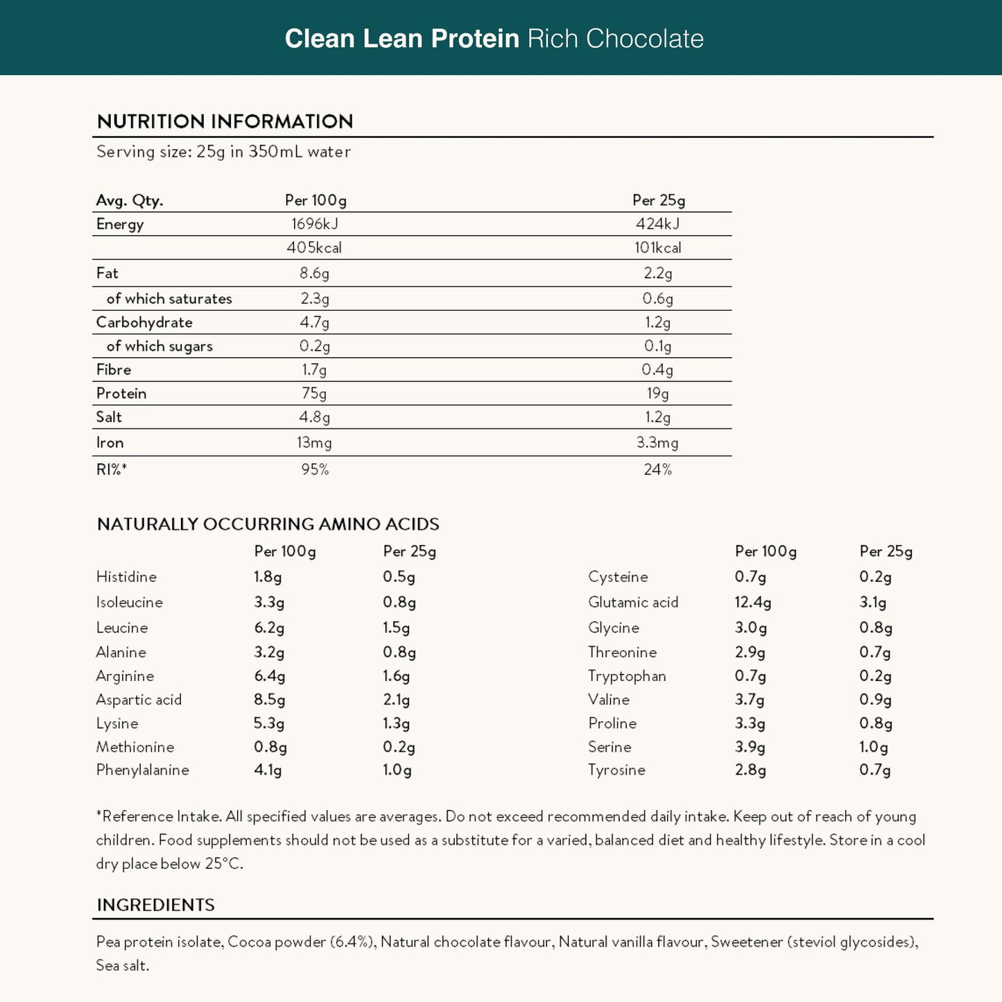 Vegan Protein Powders by Nuzest - Clean Lean Protein - Rich Chocolate - Plant Based Pea Protein Shake - Low Calorie & Low Carb - Gluten Free - Dairy Free - 500g (20 Servings)