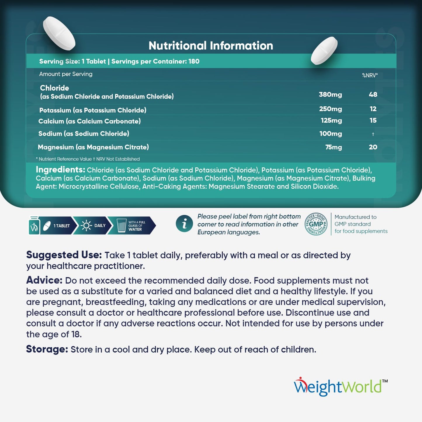 Electrolyte Tablets - 6 Months Supply - 180 Vegan Tablets with Sodium, Magnesium, Chloride, Calcium, & Potassium for Fasting - Keto Electrolyte Powder Alternative - for Energy & Electrolyte Balance
