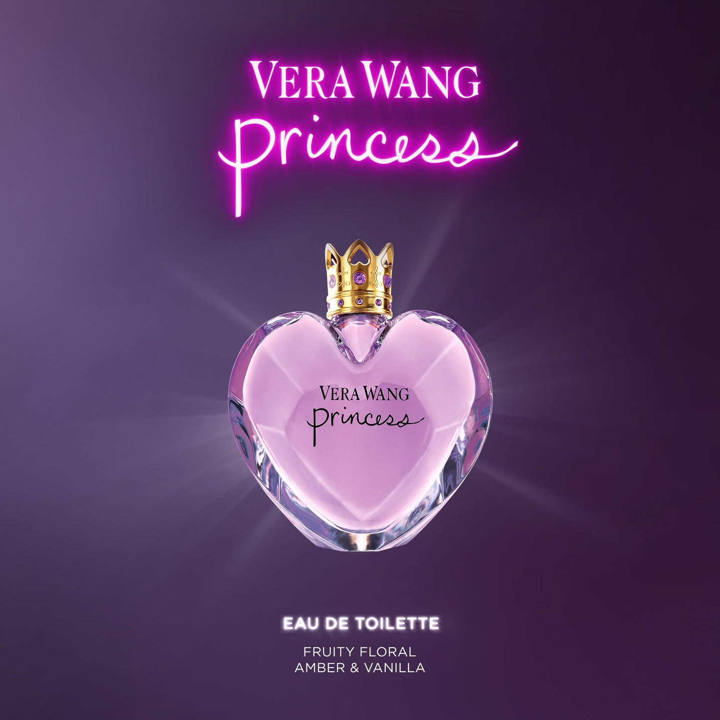 VERA WANG Princess - Eau de Toilette for Her - Fruity & Floral Fragrance with Notes of Lady Apple, Pink Guava and Vanilla - Medium Longevity - 100ml