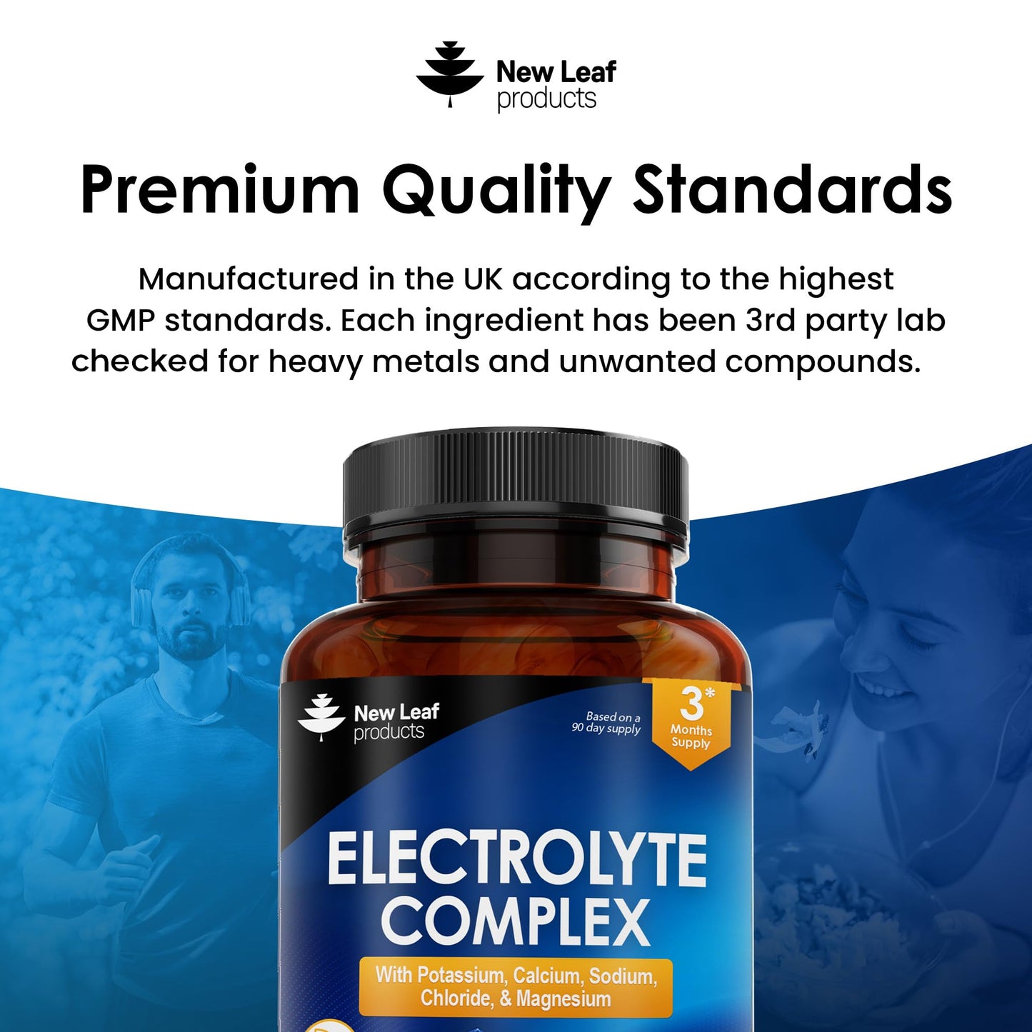 Electrolytes Tablets - High Strength Electrolyte Tablets Rehydration Tablets - with Potassium, Calcium, Sodium, Chloride, and Magnesium Fasting Keto Electrolytes Vegan Made in UK
