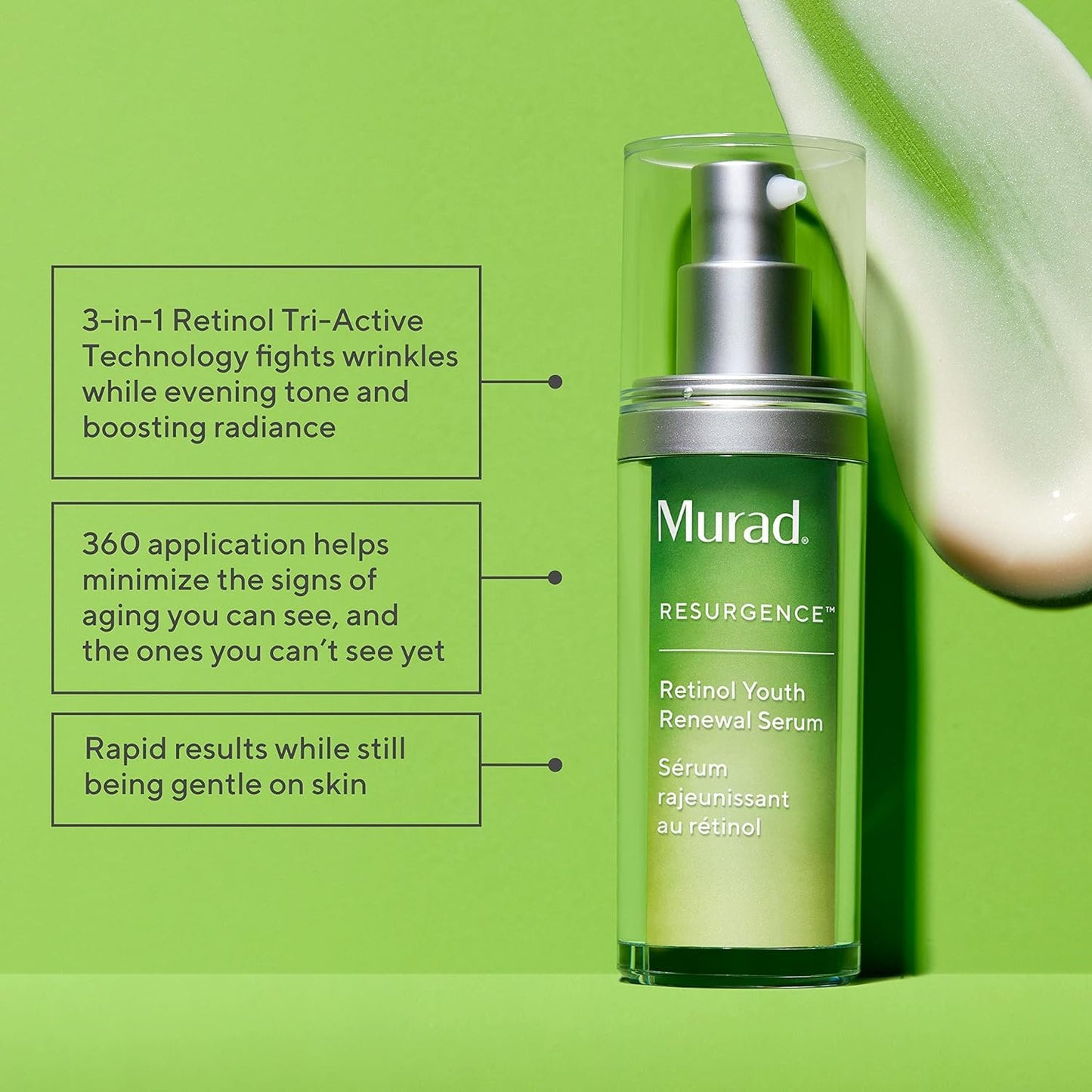 Murad Resurgence Retinol Youth Renewal Serum - Anti-Aging Serum for Lines and Wrinkles 30 ml