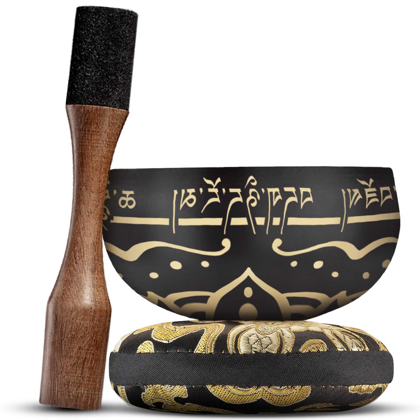 Tibetan Singing Bowl Set – Authentic Hand-Tuned Sound Bowl for Meditation – Complete Meditation Bowl Kit with Cushion, Mallet, and Guide – Perfect Singing Bowl for Yoga, Relaxation, and Sound Healing