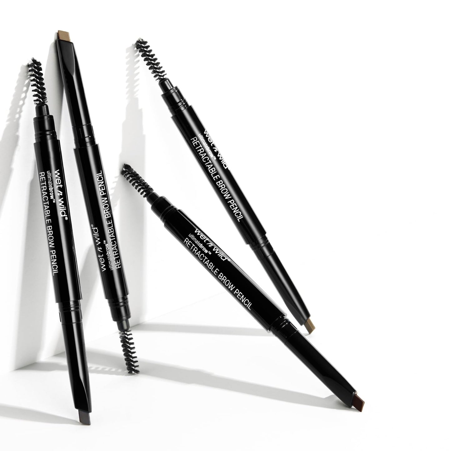 Wet n Wild, Ultimate Brow Retractable Pencil, Triangular and Ultra-precise Pencil Point, Pigmented Color that Perfectly Defines and Shapes Brows, Medium Brown