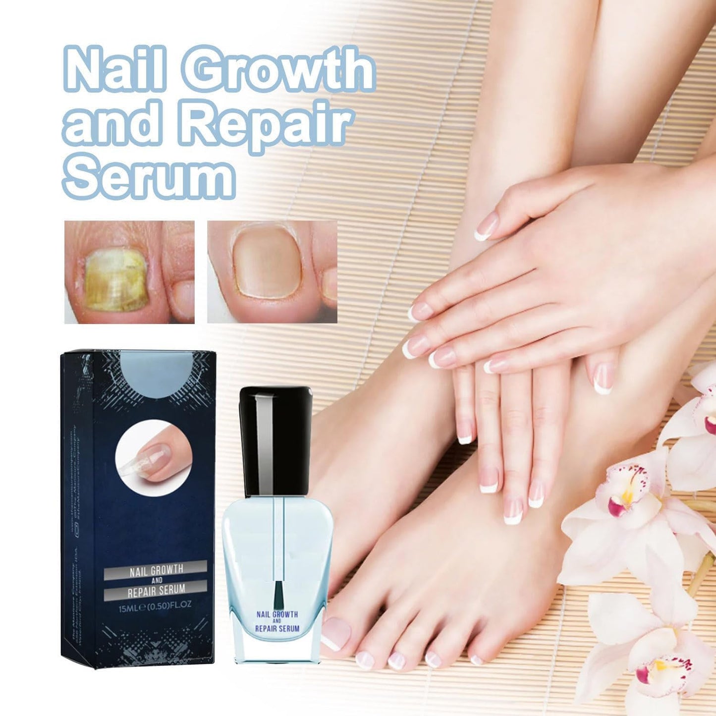 2PCS Onyxoguard Nail Repair & Growth Serum, Nail Strengthening Conditioner