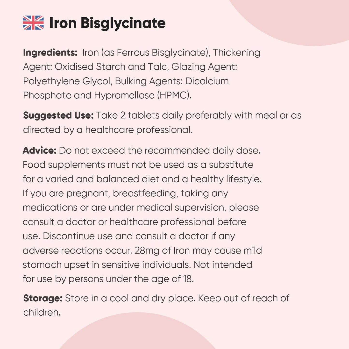 400 Vegan Gentle Iron Energy Tablets High Strength 28mg for Men & Women (6+ Months Supply) - High Absorption Iron Bisglycinate Supplements for Tiredness