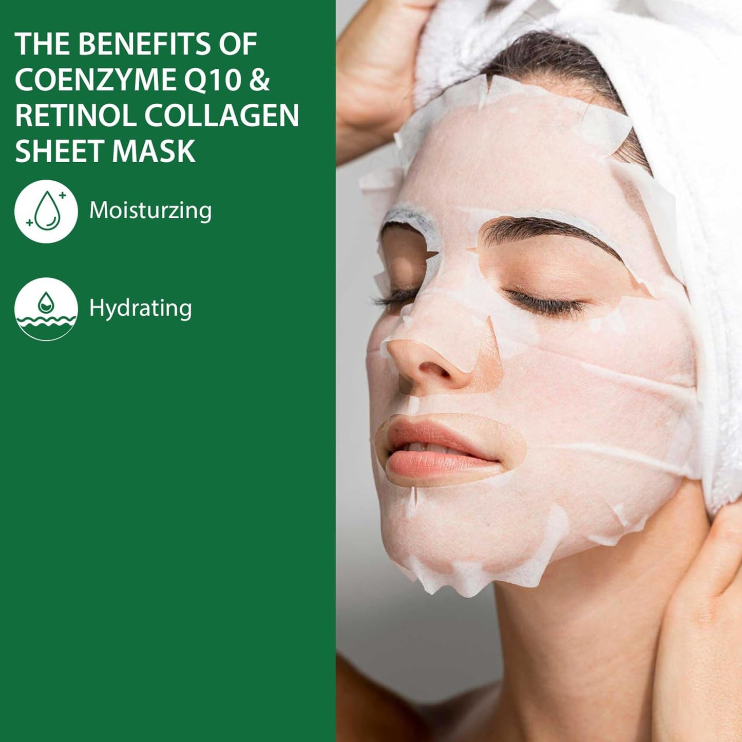 Collagen Q10 Retinol Face Mask – Pack of 10 | TRYTLION