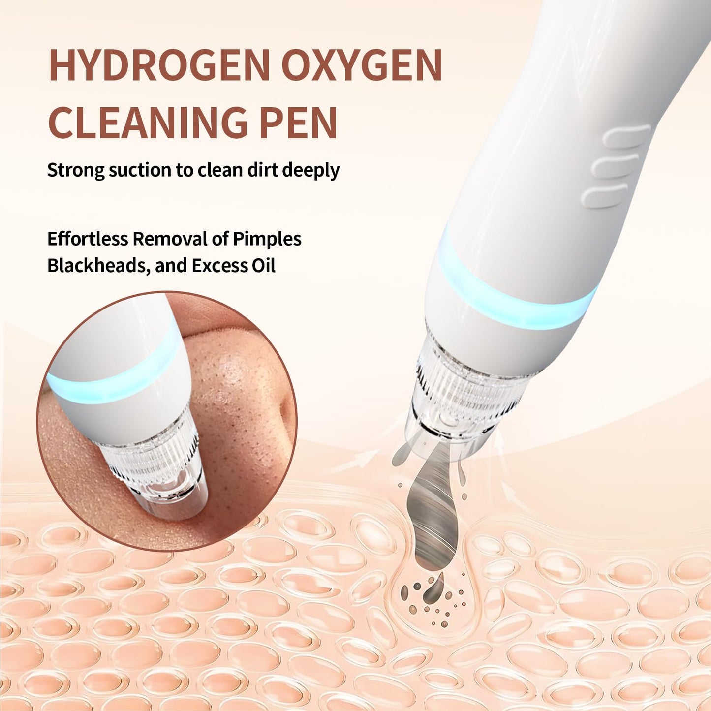 7 in 1 Hydrogen Oxygen Facial Beauty Cleaning and Care Machine for Professional Skin Lifting Hydrogen Oxygen Deep Clean Hydra LED Mask RF Water Therapy SPA Equipment Smart Touch Screen Elitzia ETDN7