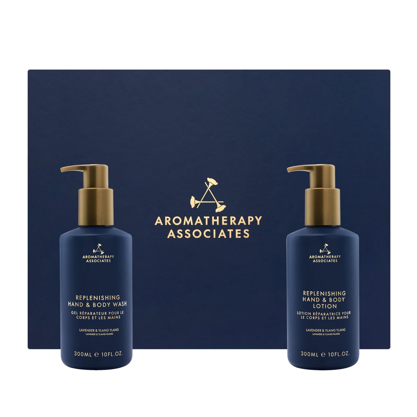 Aromatherapy Associates Replenishing Bathroom Kit - Hand And Body Wash And Lotion Duo Set