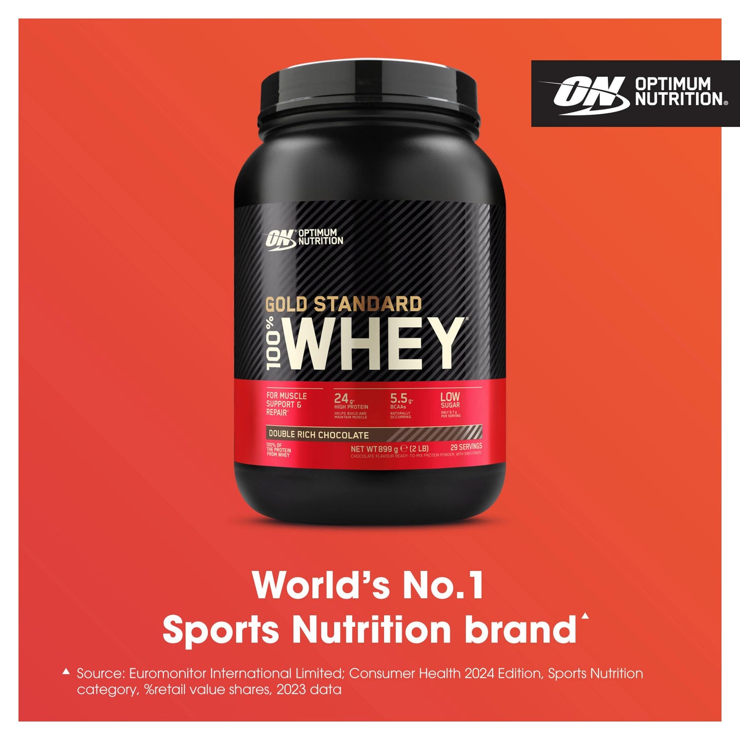 Optimum Nutrition Gold Standard Whey Protein 899 g – Double Rich Chocolate | TRYTLION