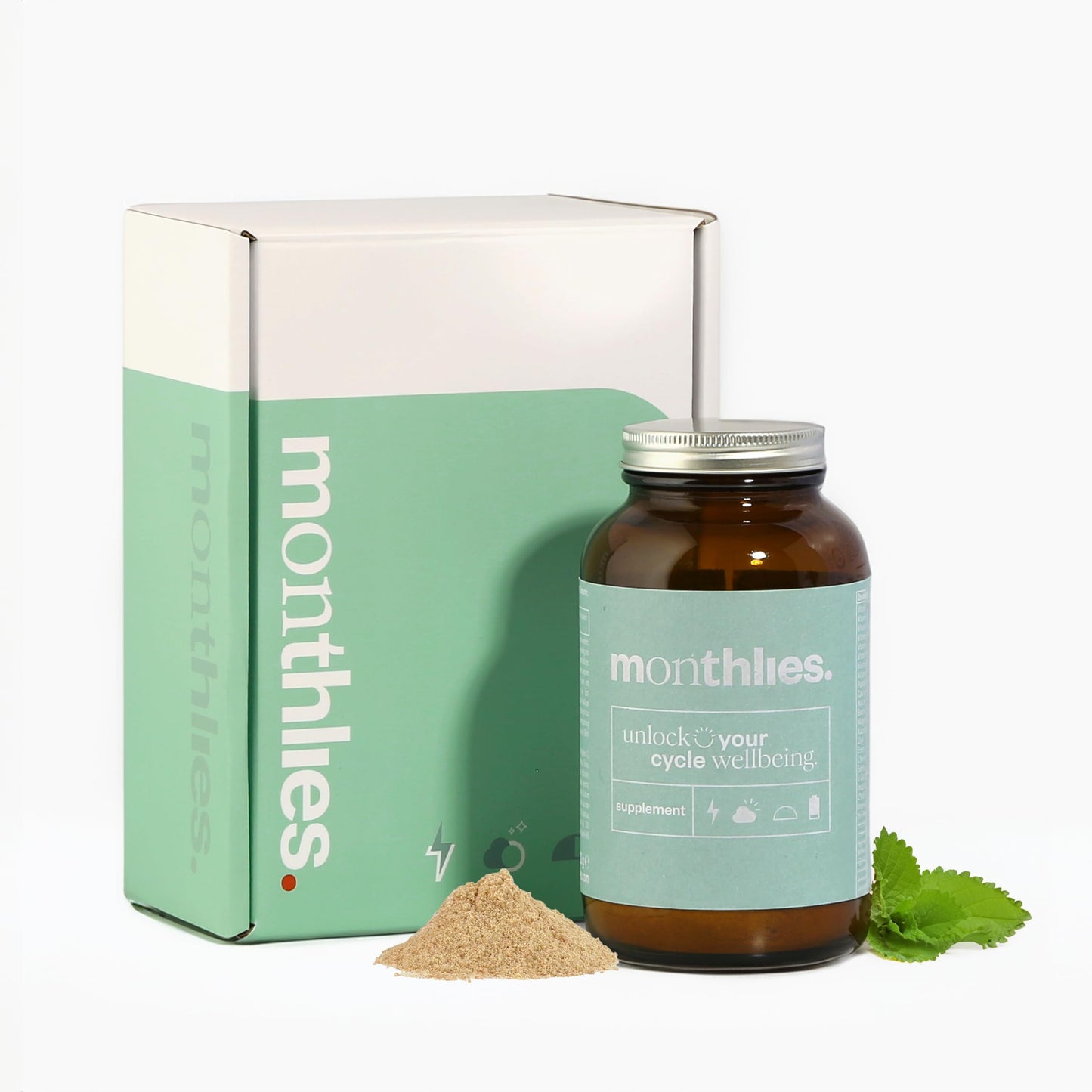 Monthlies Period Pain & PMS Relief Supplement – with Ginger, Lemon Balm, Flaxseed, Magnesium – Hormonal Balance & Mood Support for Women – 30 Servings - Vegan & UK-Made