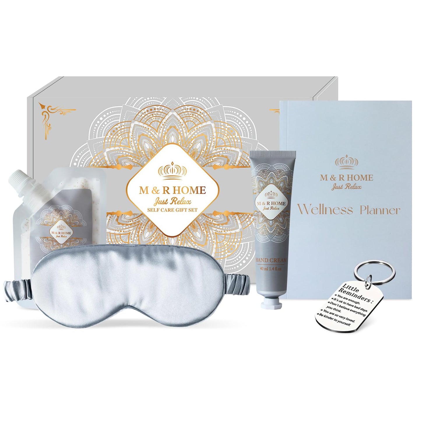 Self Care Gift for Women, Pamper Gifts for Women – Mother’s Day Gift, Spa Relaxation Kit, Birthday, Anniversary, Thank you Gift – Wellness Journal Gift Set