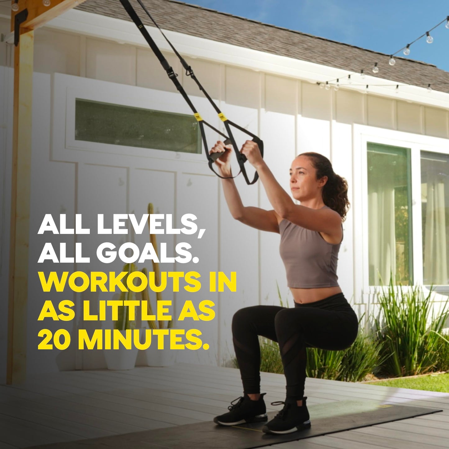 TRX Go Suspension Trainer - for the Travel Focused Professional or any Fitness Journey, Training Club App, Gray