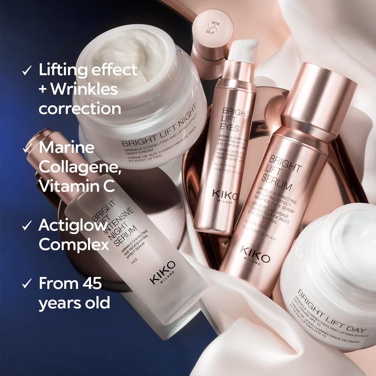 KIKO Milano Bright Lift Serum | Intense Radiance Lifting Serum With Marine Collagen
