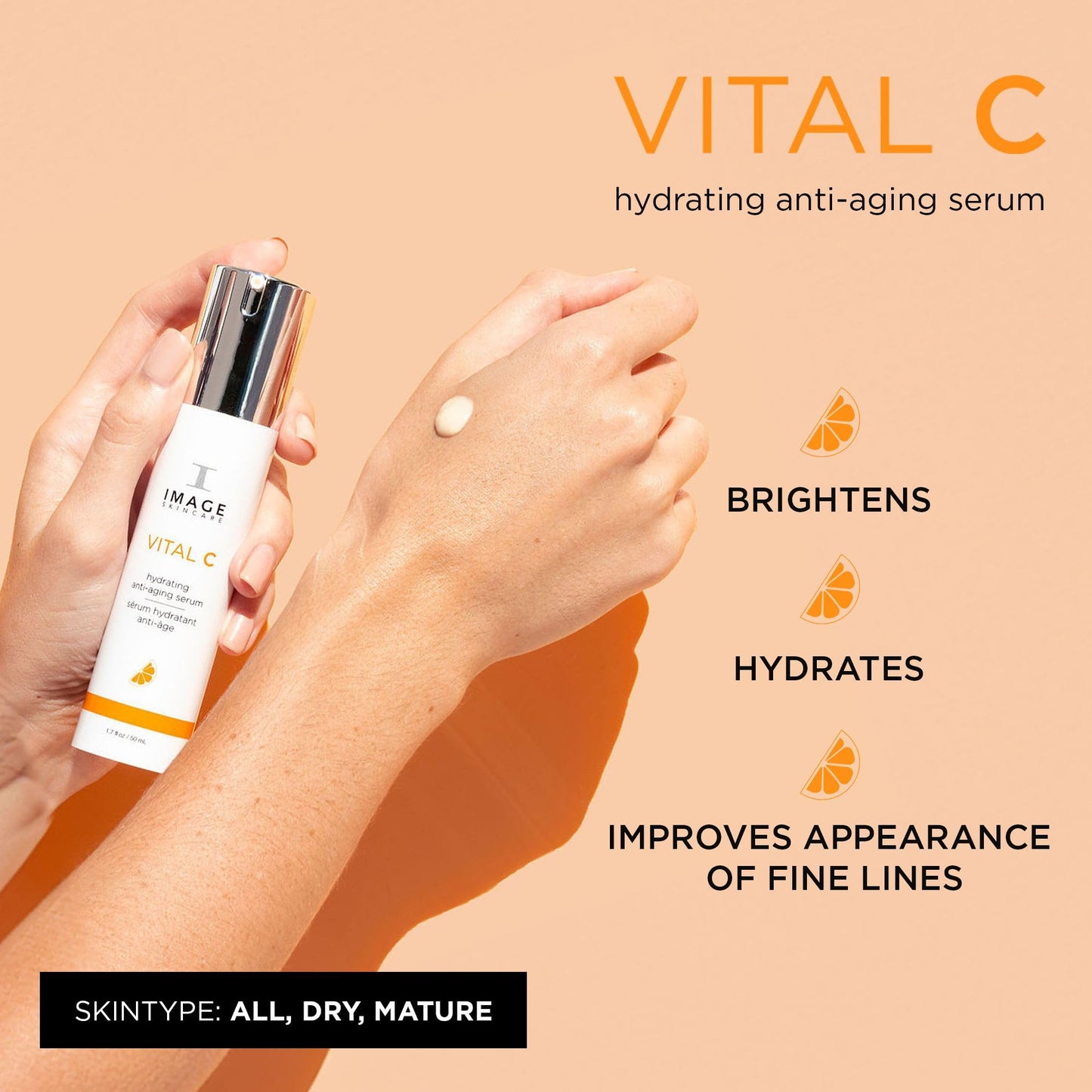 IMAGE Skincare, VITAL C Hydrating Serum, with Potent Vitamin C to Brighten, Tone and Smooth Appearance of Wrinkles, 50 mL