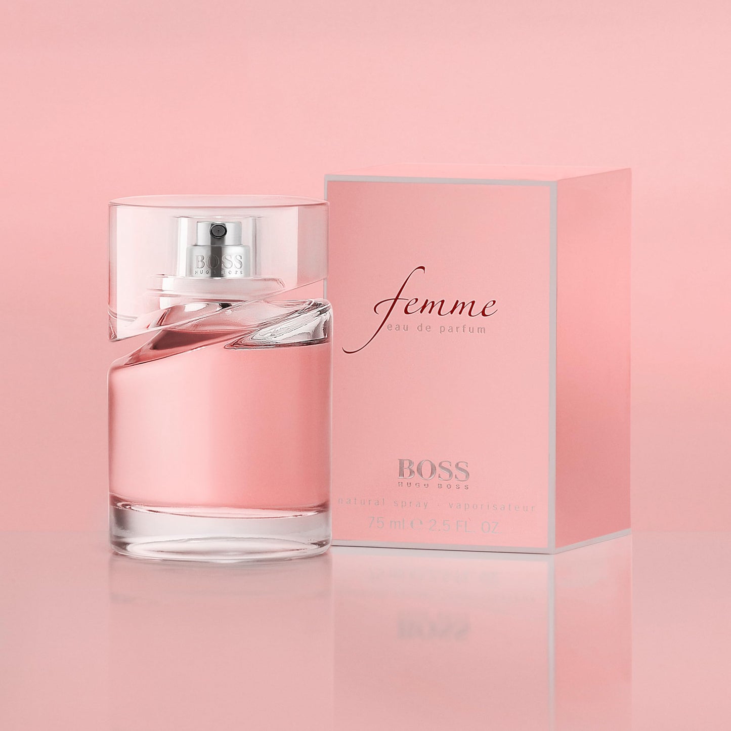 BOSS Femme - Eau de Parfum for Her - Woody Fragrance with Notes of Tangerine, Oriental Lily and Satinwood - High Longevity - 75ml