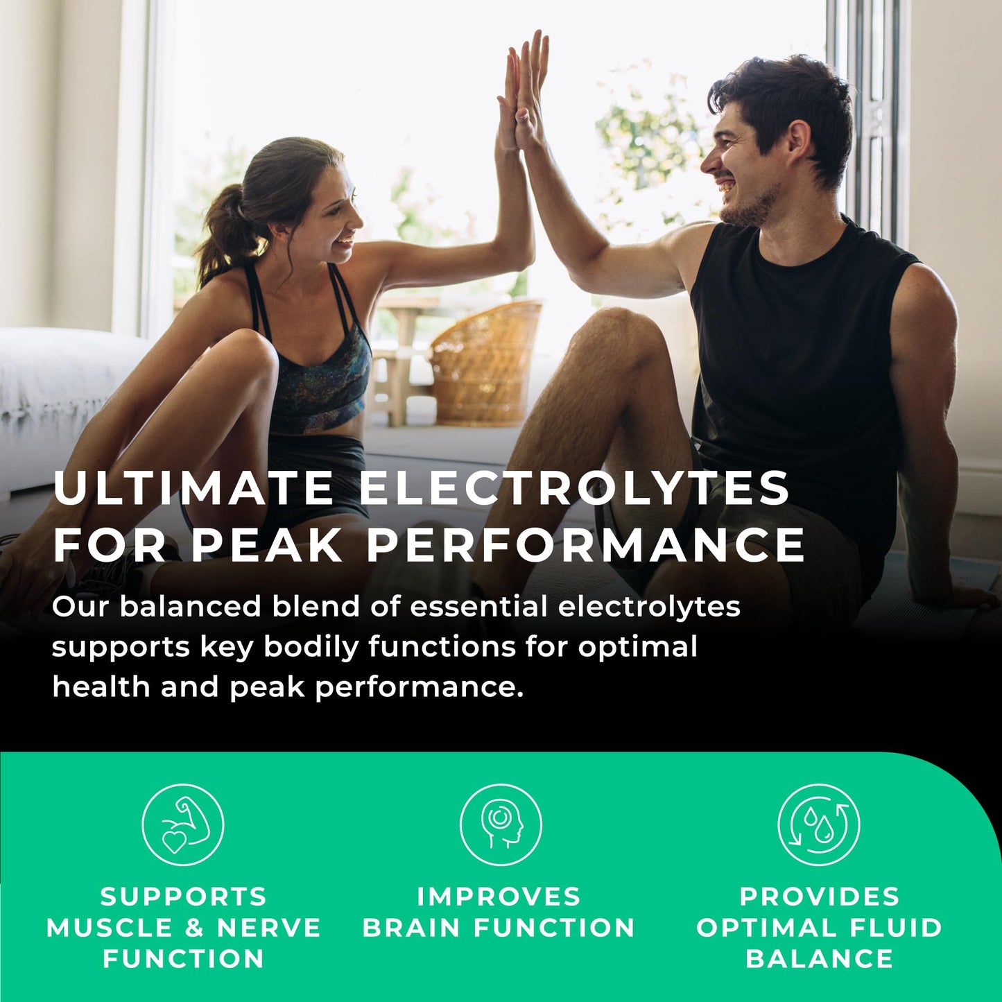 Ultimate Electrolytes Powder, 500mg Sodium, 500mg Potassium, 150mg Magnesium, 120g - 30 Servings, Pink Himalayan Salt for Hydration, Watermelon Flavour, Sweetened with Stevia - Love Life Supplements
