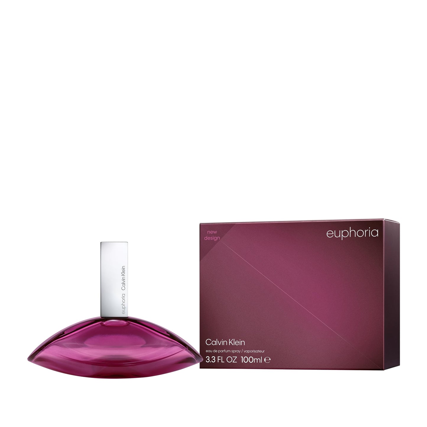 CALVIN KLEIN Euphoria - Eau de Parfum for Women - Chypre Fragrance with Notes of Pomegranate, Black Orchid, Lotus Blossom and Mahogany Wood - High Longevity - 100ml