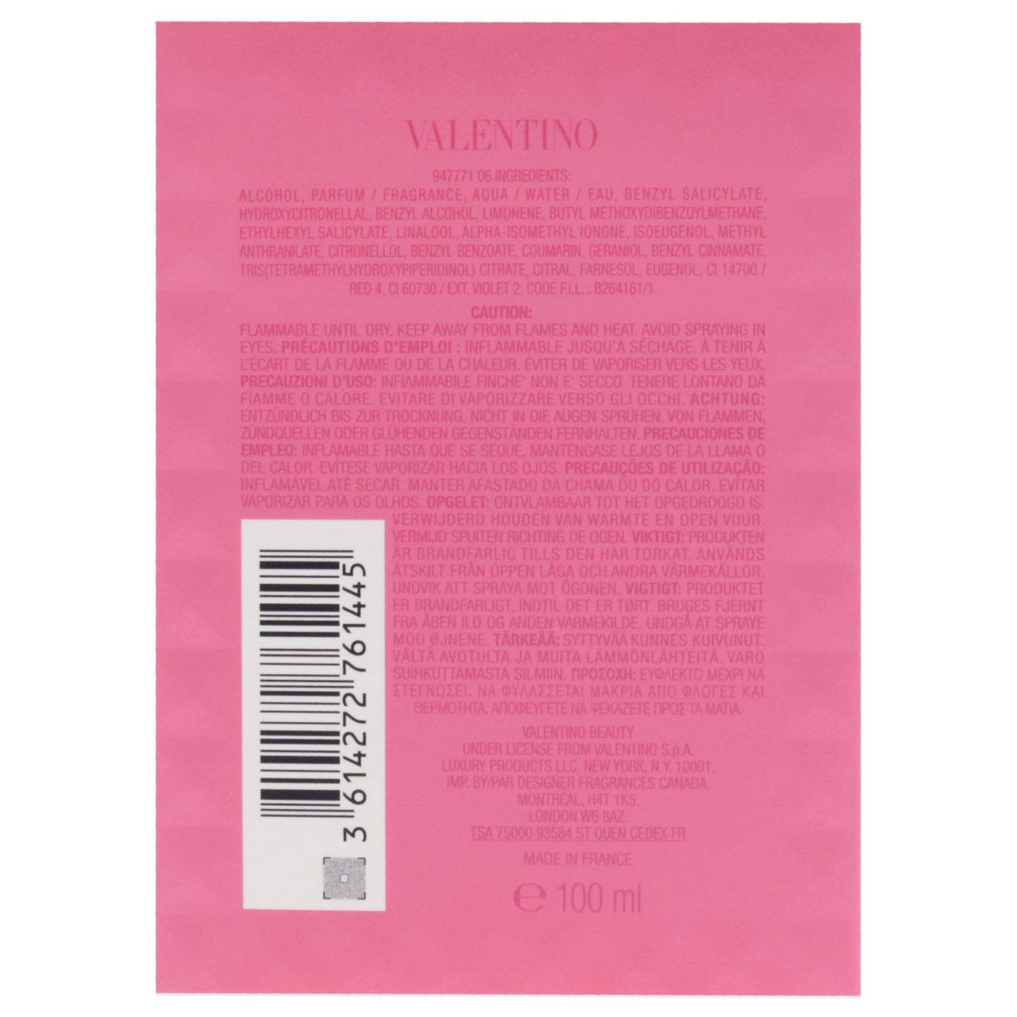 Valentino VALENTINO BORN IN ROMA DONNA EDP 100ml