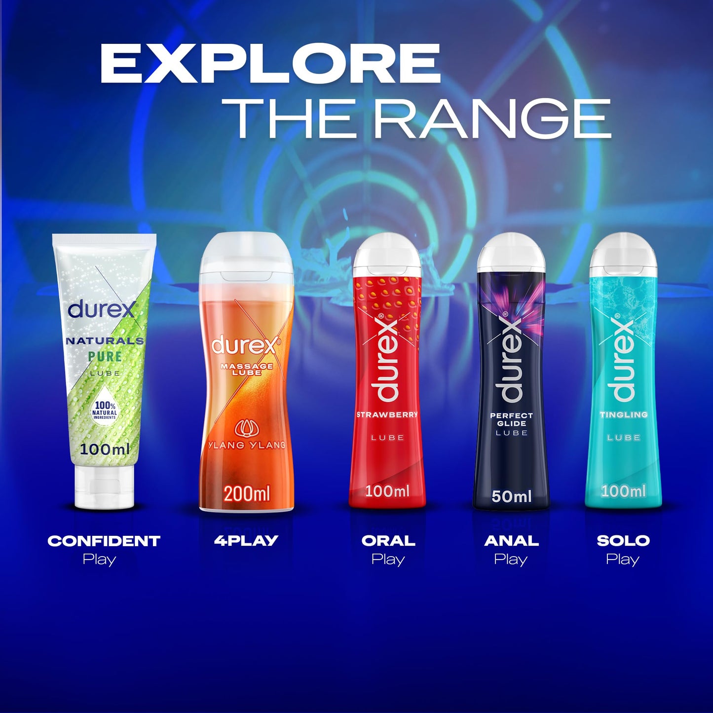 Durex Strawberry Flavoured Lube Intimate Gel, Water Based, 100 ml (Packaging May Vary)