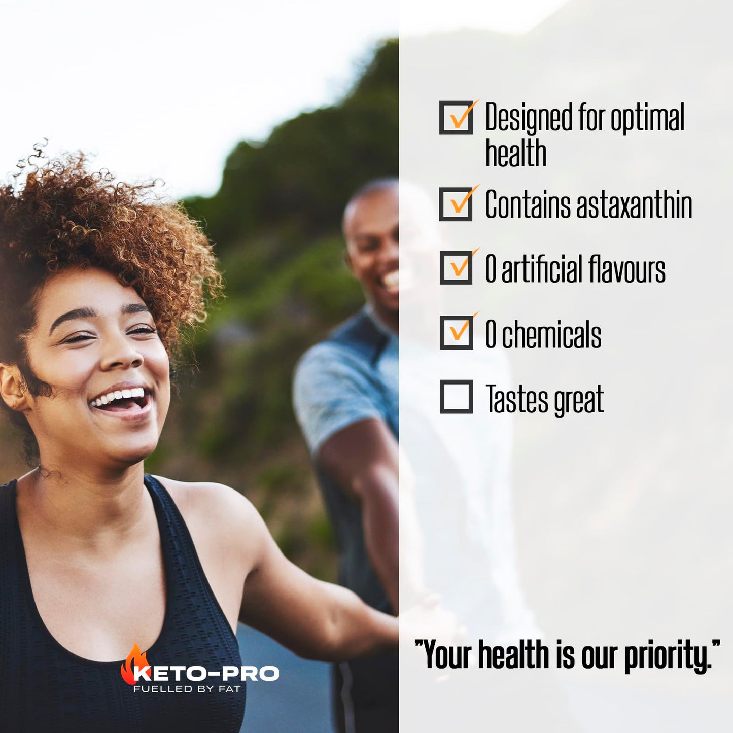 Keto-Pro Electrolytes 250g | Keeping You Electric | Electrolyte Powder & Salts with Astaxanthin | Supporting Your Keto Fasting, Health & Fitness Goals | Mango Burst Flavour