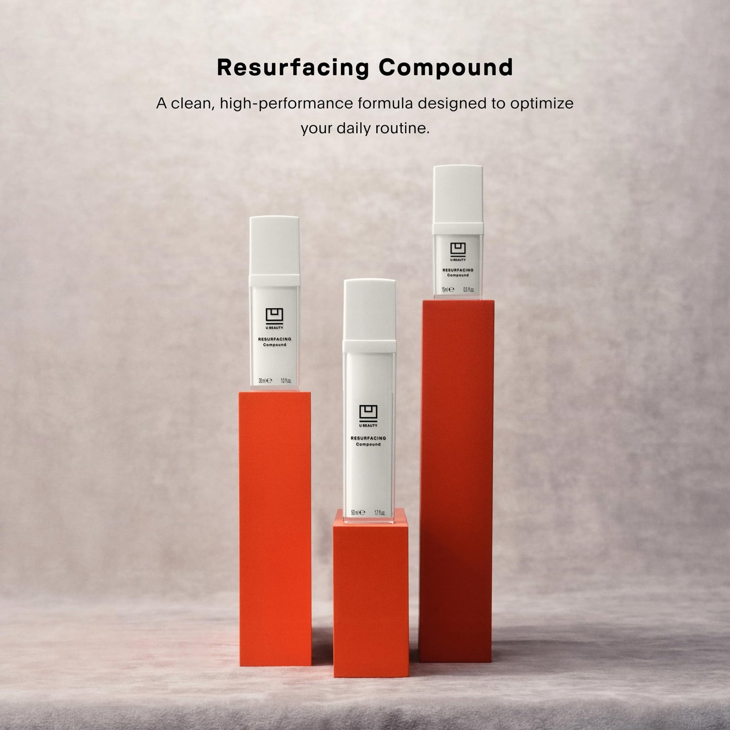 U Beauty Resurfacing Compound Serum - Renew & Illuminate Face Serum - Advanced 8-in-1 Formula with Vitamin C, Retinol, Hyaluronic Acid, & Peptides - Targets Fine Lines, Pores- 0.5 fl.oz