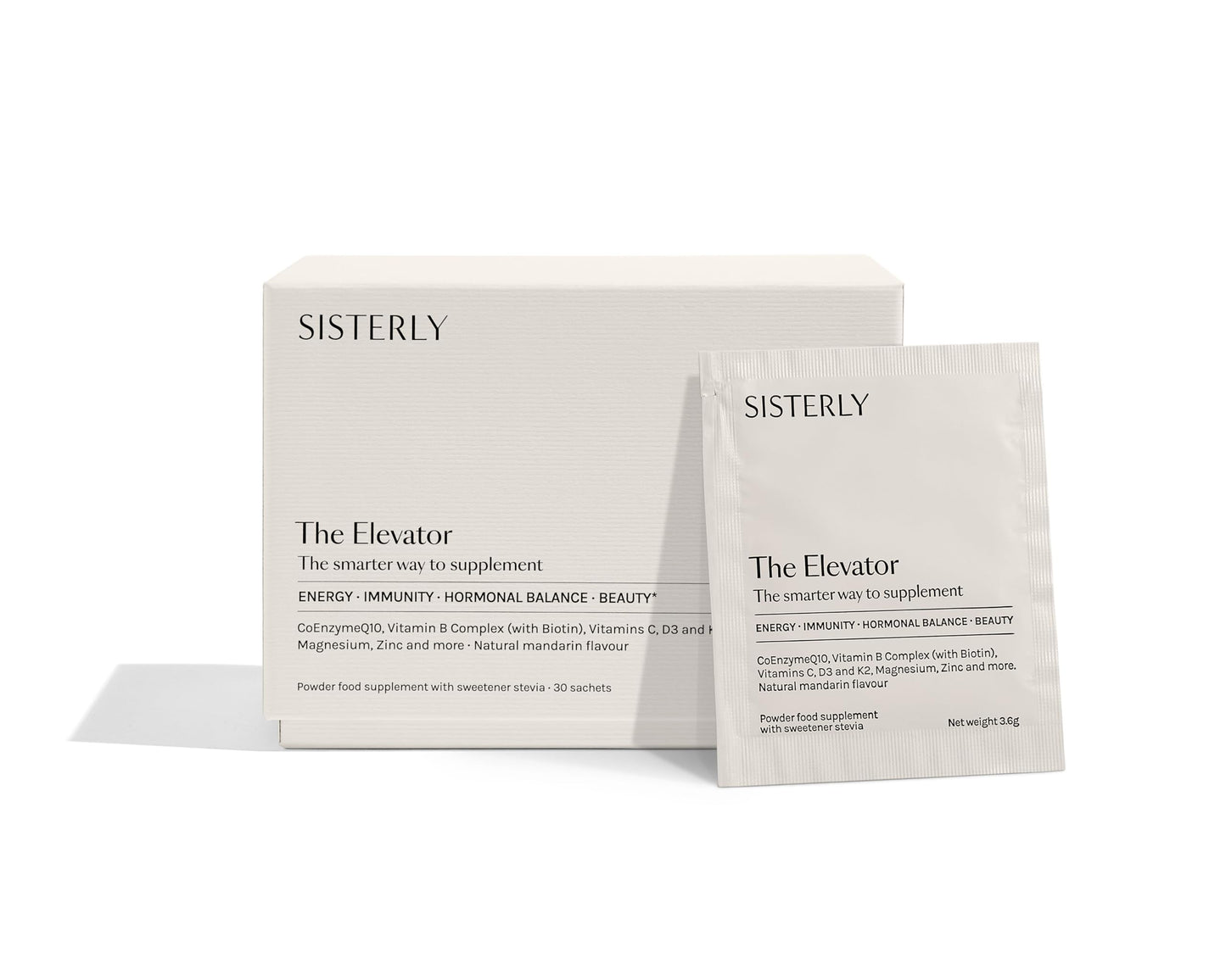 SISTERLY The Elevator | Premium Multivitamin for Women | CoQ10 for Energy | Hormonal Balance | 30 Sachets