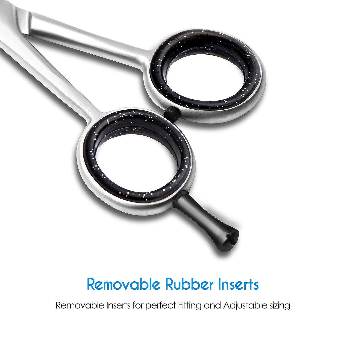 CANDURE Hairdressing Barber Hair Scissor for Professional Hairdressers Barbers Stainless Steel Hair Cutting Shears - For Salon Barbers, Men, Women, Children and Adults