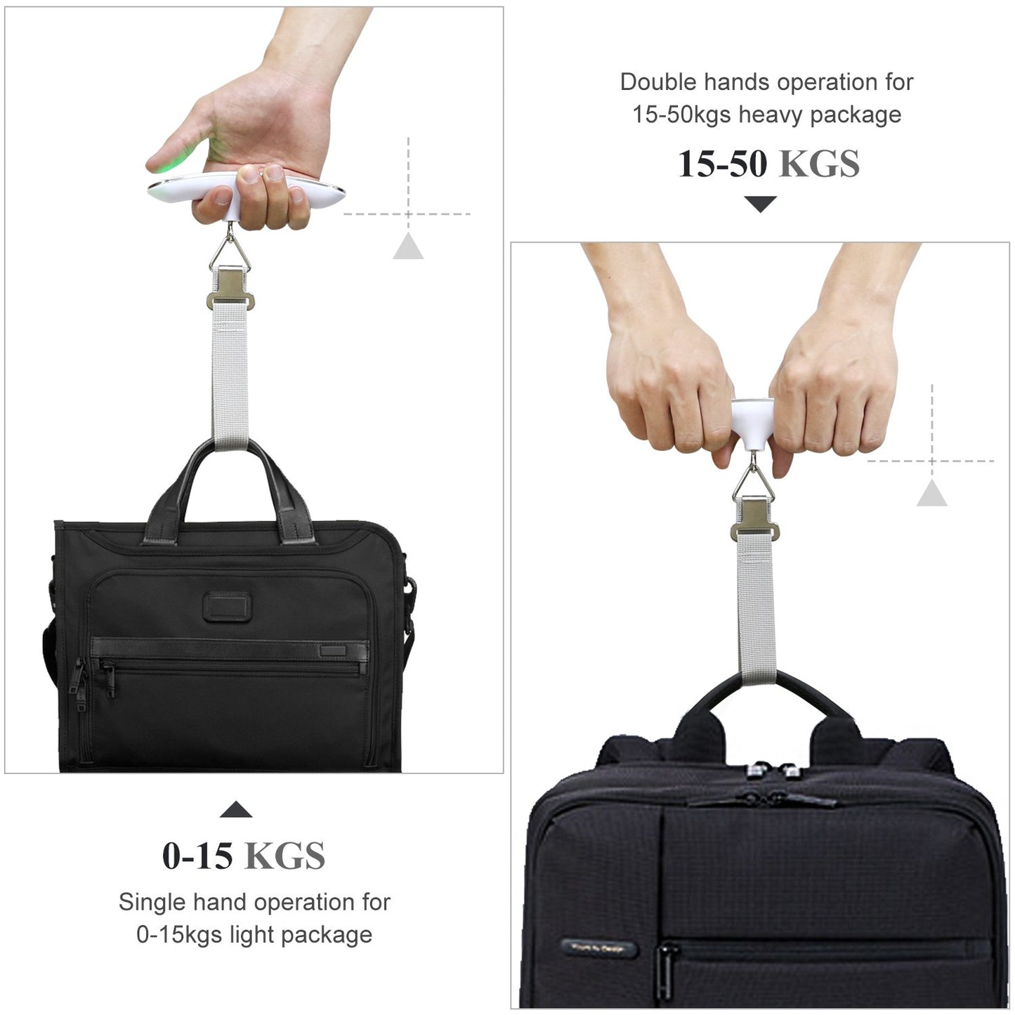 Luggage Scale MYCARBON Portable Digital Scale Electronic Suitcase Scale Hanging Scales Luggage Weighing Scale 110 Pound / 50 Killogram Capacity With Backlit With Tare Function Lightweigh for Travel