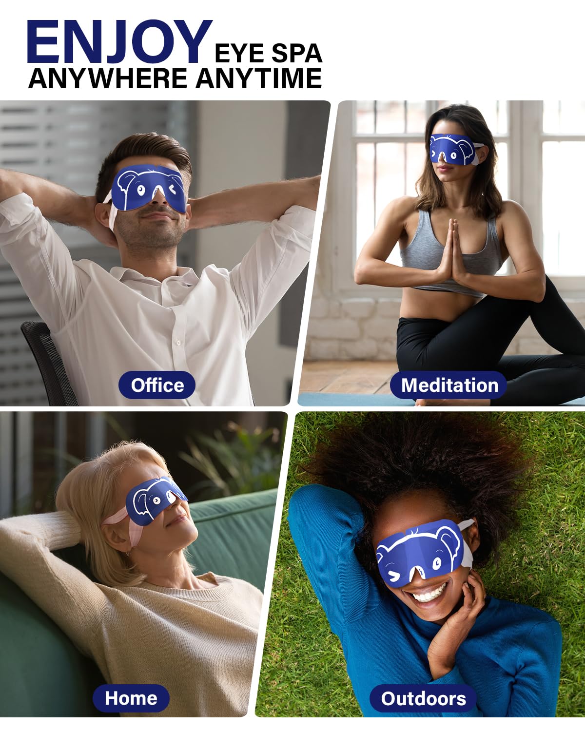 ProCIV Steam Eye Mask 20 Packs Warming Eye Mask Self Heating Eye Mask Lavender Sleep Mask for Dry Eyes,Plane Travel Essentials, Sleep gift set for Students|Teacher|Men|Women|Friend|Family(Lavender)