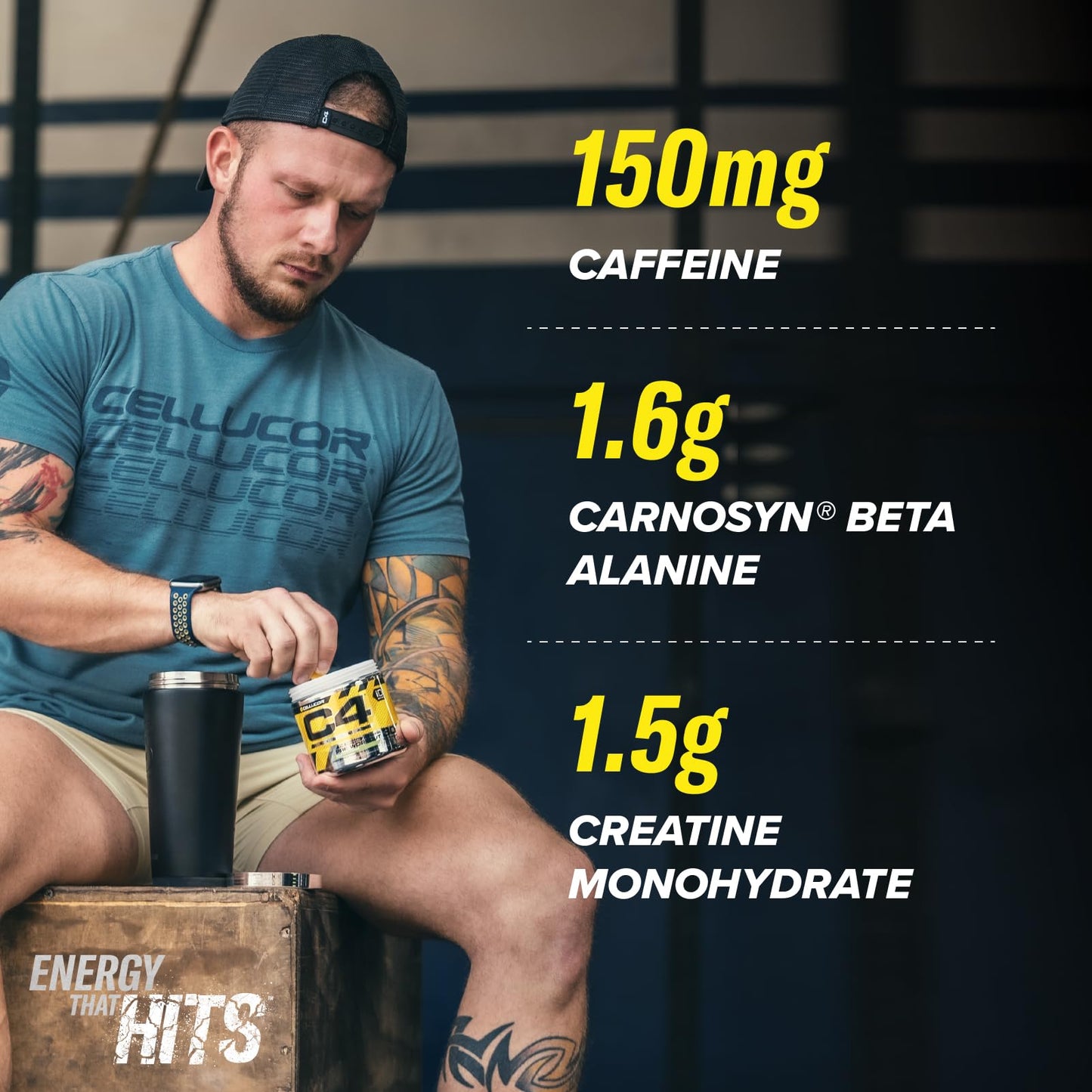C4 Original Beta Alanine Sports Nutrition Bulk Pre Workout Powder for Men & Women | Best Pre-Workout Energy Drink Supplements | Creatine Monohydrate | Frozen Bombsicle | 60 Servings
