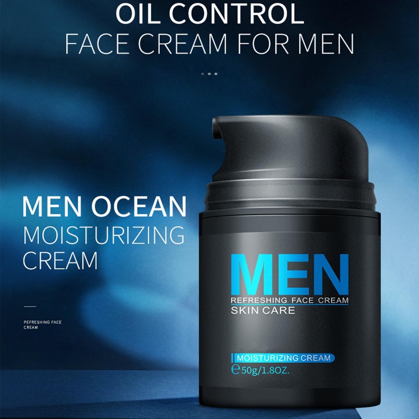 Cool Oil Control Mens Skin Care Kit, Stocking Fillers For Men With Men Face Wash, Face Moisturizer, Toner, Lotion, Face Mask, Facial Care Kit, Hydrating, Deep Cleansing