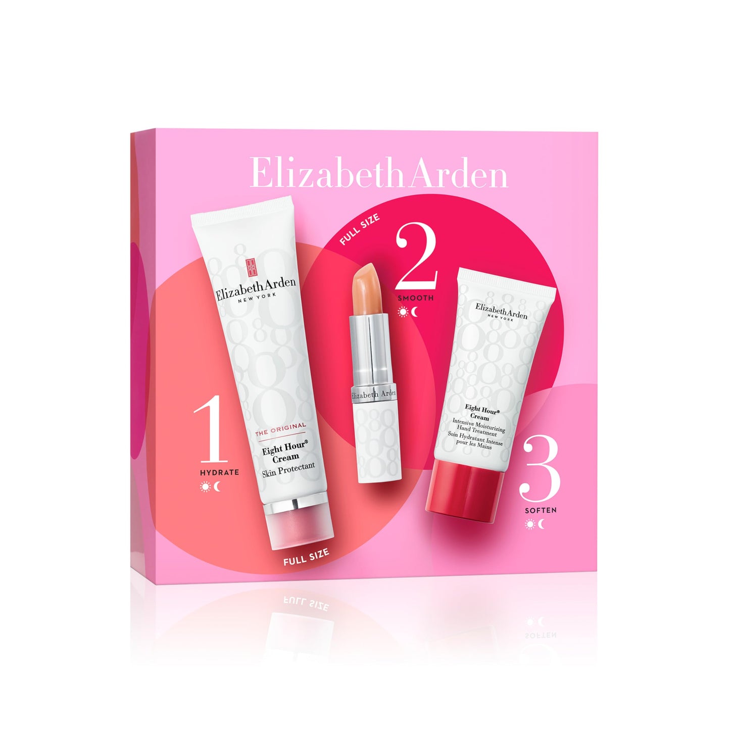 Elizabeth Arden NOURISHING SKIN ESSENTIALS Eight Hour 3-Piece Gift Set, daily hydrating & nourishing skincare, luxury gifting for women