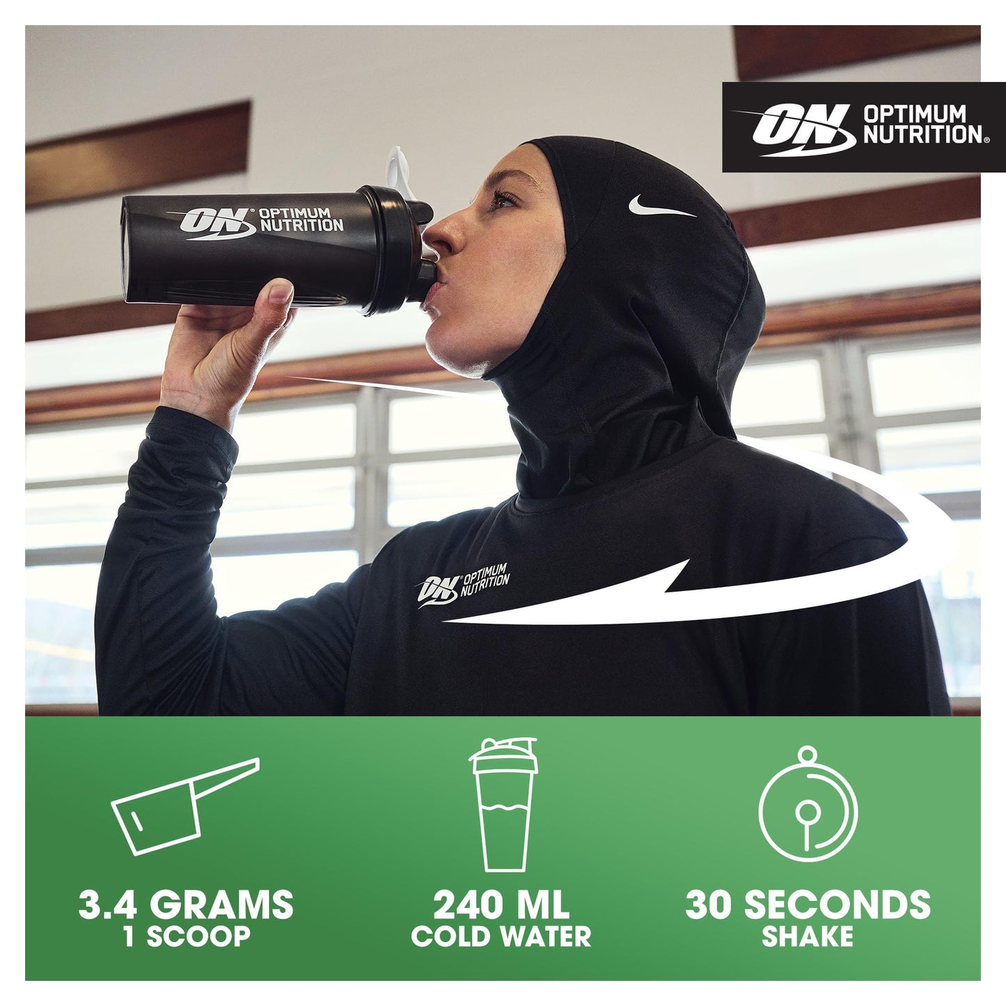 Optimum Nutrition Micronised Creatine Powder, 100% Pure Creatine Monohydrate Powder for Performance and Muscle Power, Unflavoured Shake, 93 Servings, 317 g