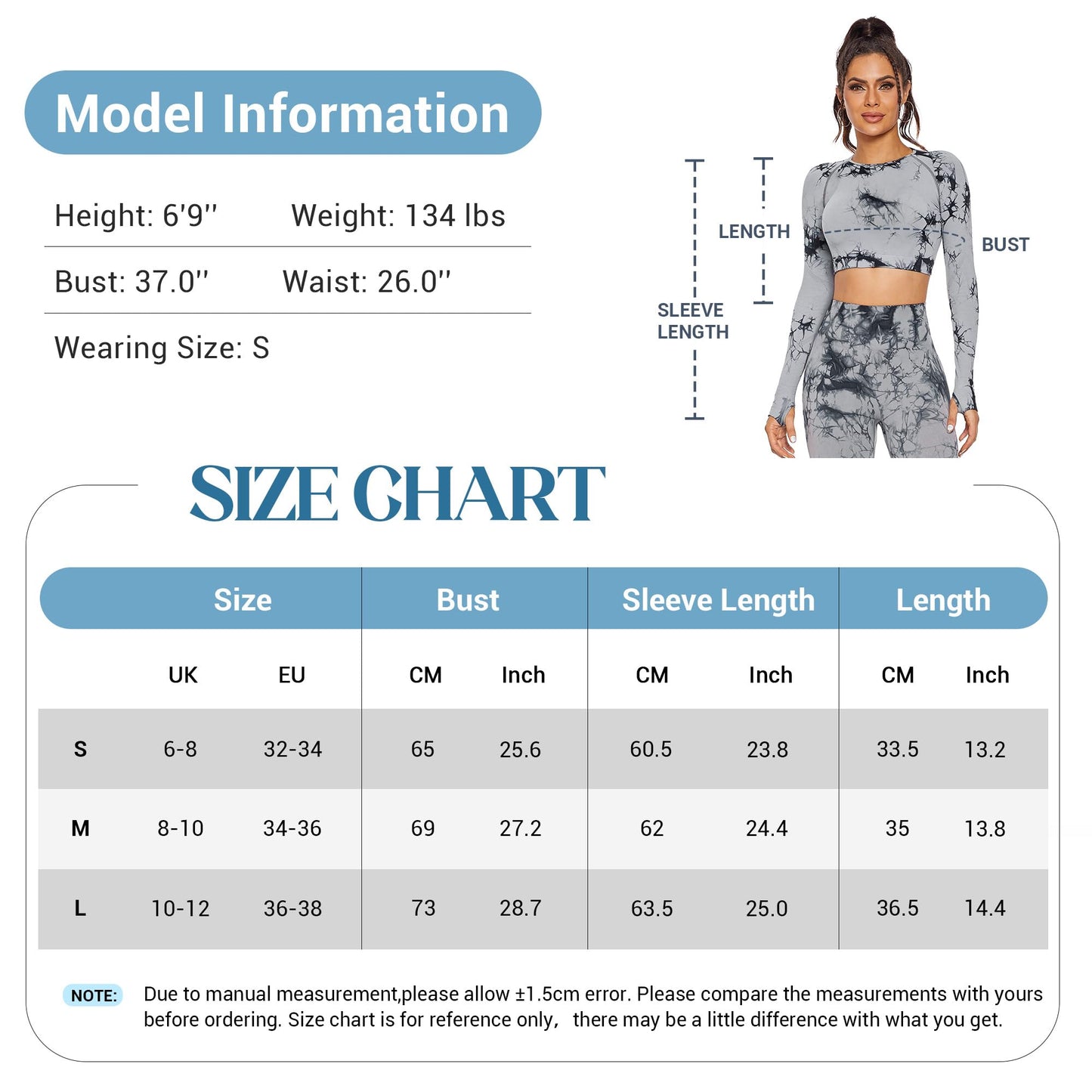 Yaavii Seamless Long Sleeve Gym Top for Women Workout Round Neck Crop Top Fitness Sports T Shirts with Thumb Hole