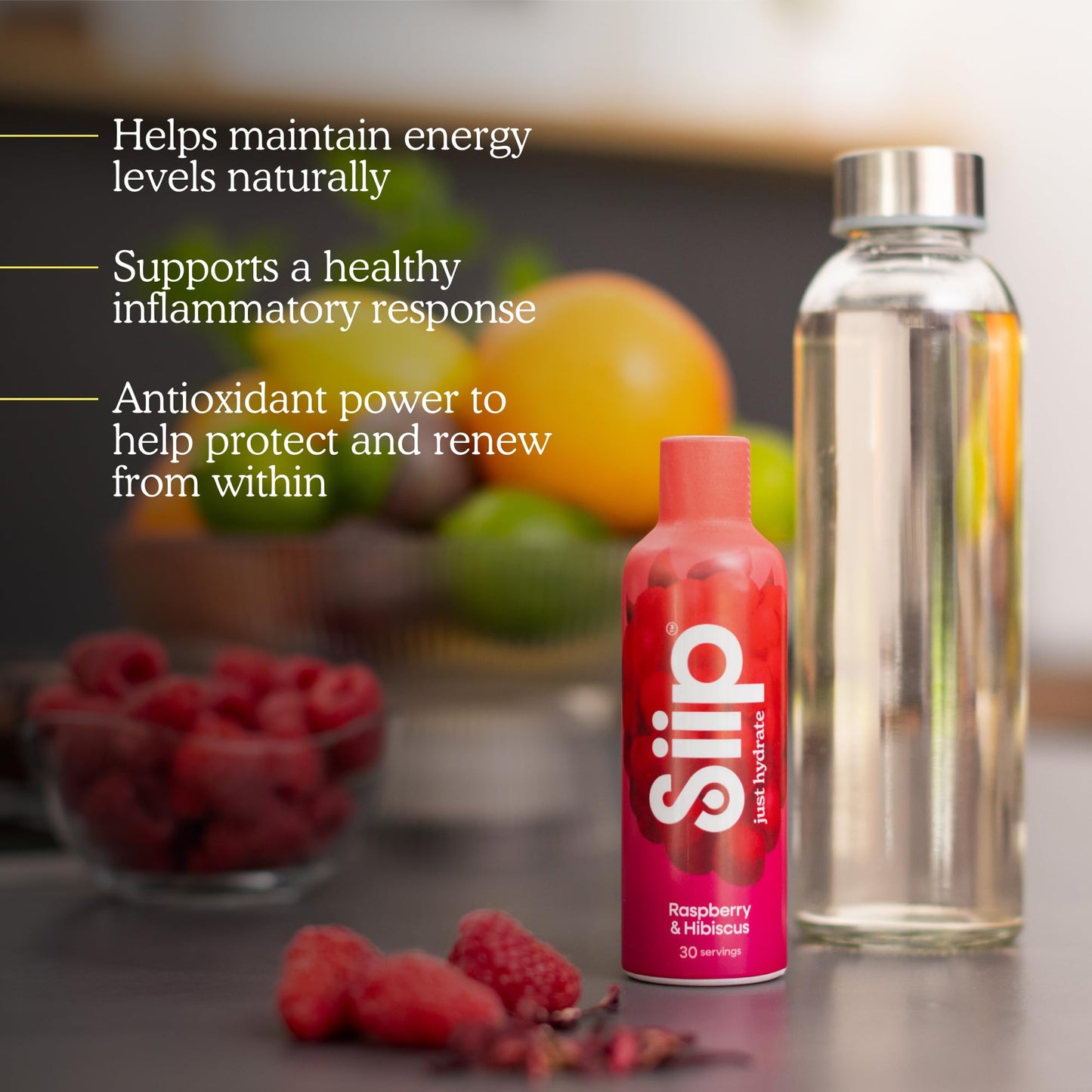 Siip Hydrate Zero Cal. 90 Drinks, Electrolytes, Vitamins, 3 Fruits Flavours
