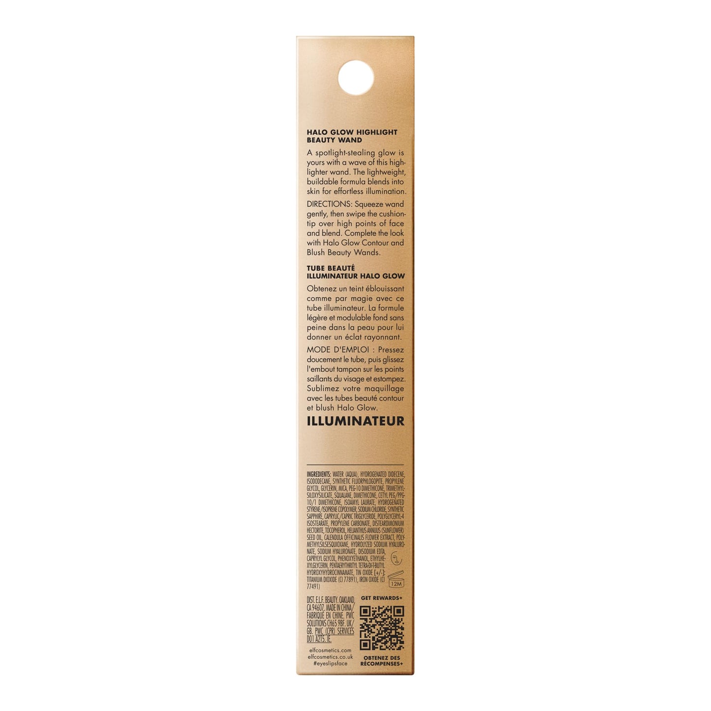 e.l.f. Halo Glow Highlight Beauty Wand, Liquid Highlighter Wand For Luminous, Glowing Skin, Buildable Formula, Vegan & Cruelty-free, Champagne Campaign