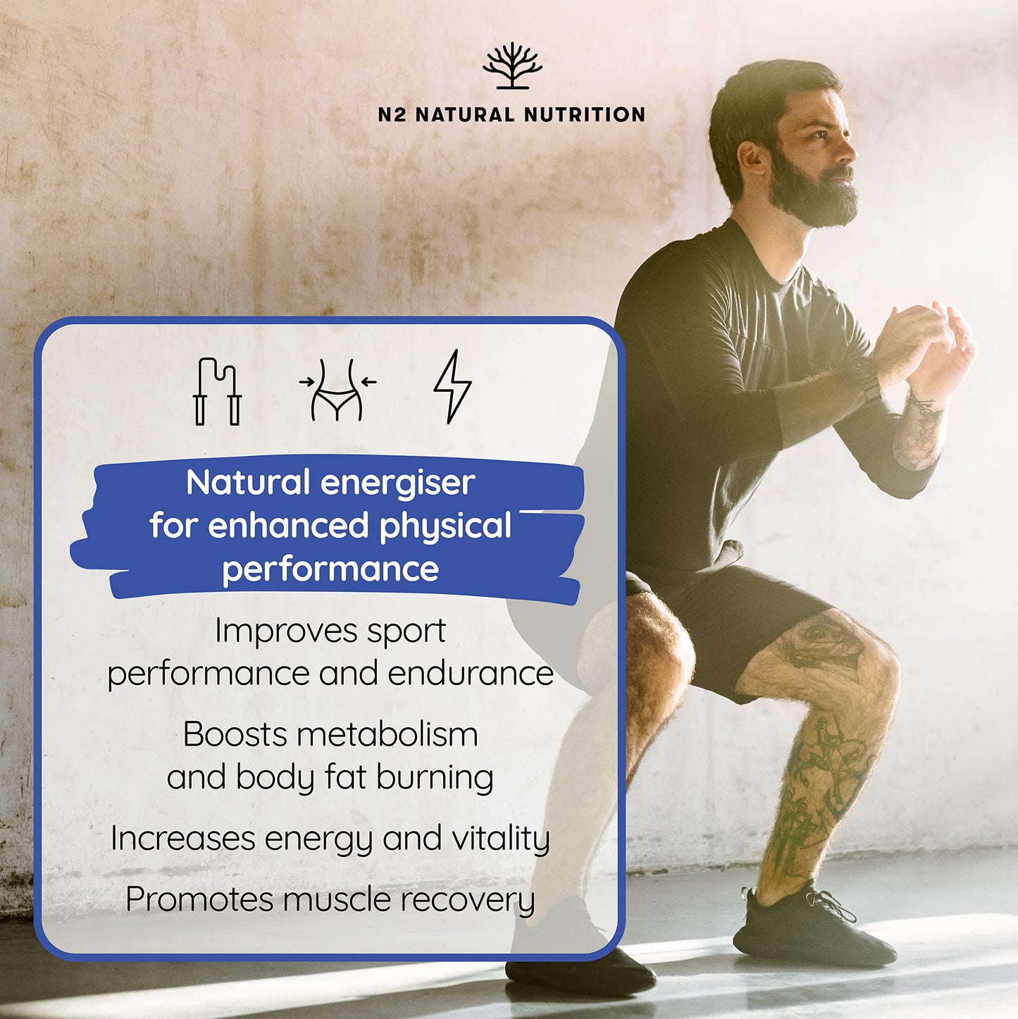 Natural L CARNITINE 2000mg 150 Capsules 75 Days (only 2 Capsules per Day) High Concentration Improves Sports Performance. Weight Loss, Energy Resistance. CE Manufactured. N2 Natural Nutrition