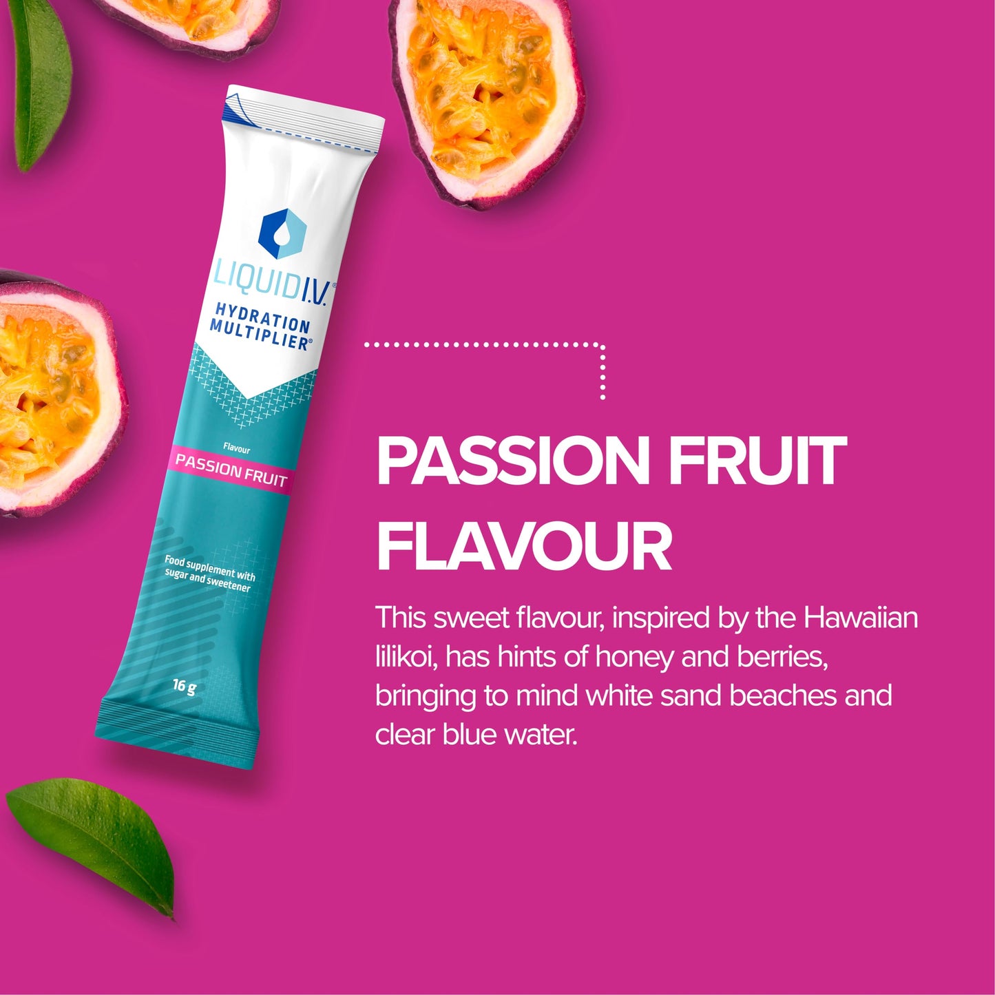 Liquid I.V. Hydration Sachets | Lemon Lime + Passion Fruit + Strawberry | Electrolyte Powder Mix | 3 Pack (18 Sticks) | 7 Vitamins and Minerals | Vegan